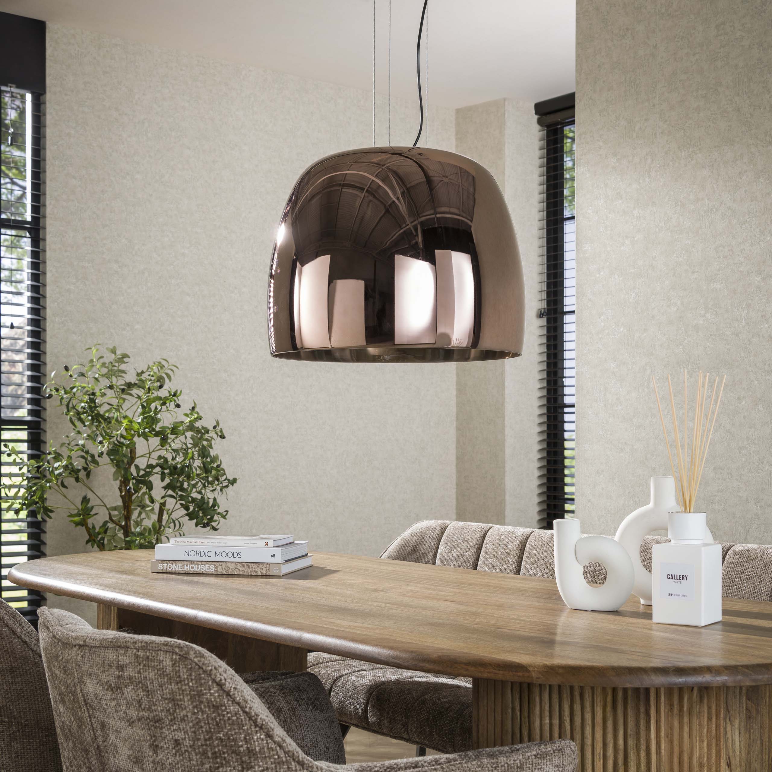 Hänglampa Drift Glass XL 1-ljus - Kopparglas