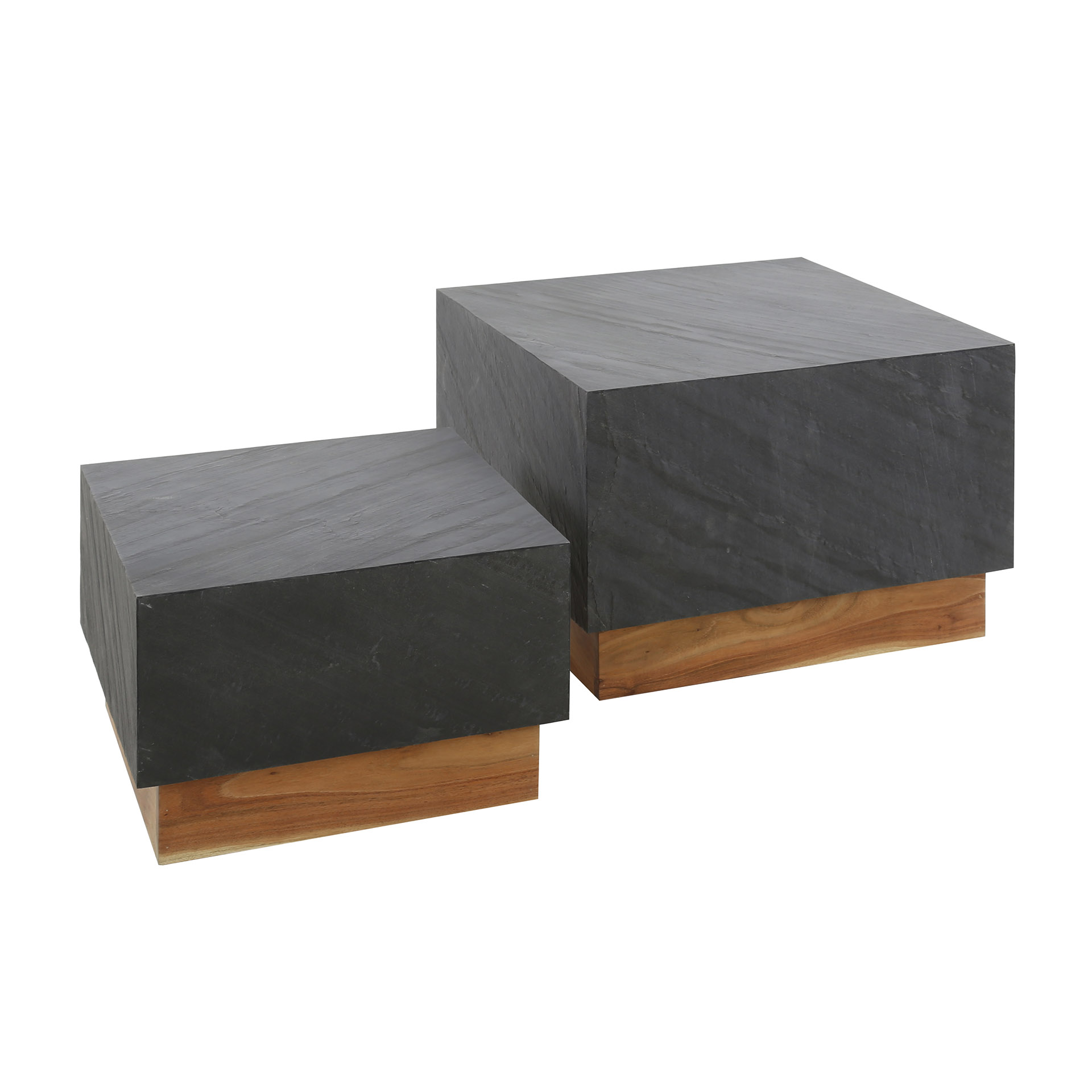 Soffbord Blox Slate set om 2 - Skiffer