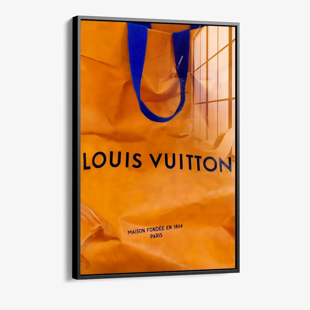 LV Bag Poster – Glas