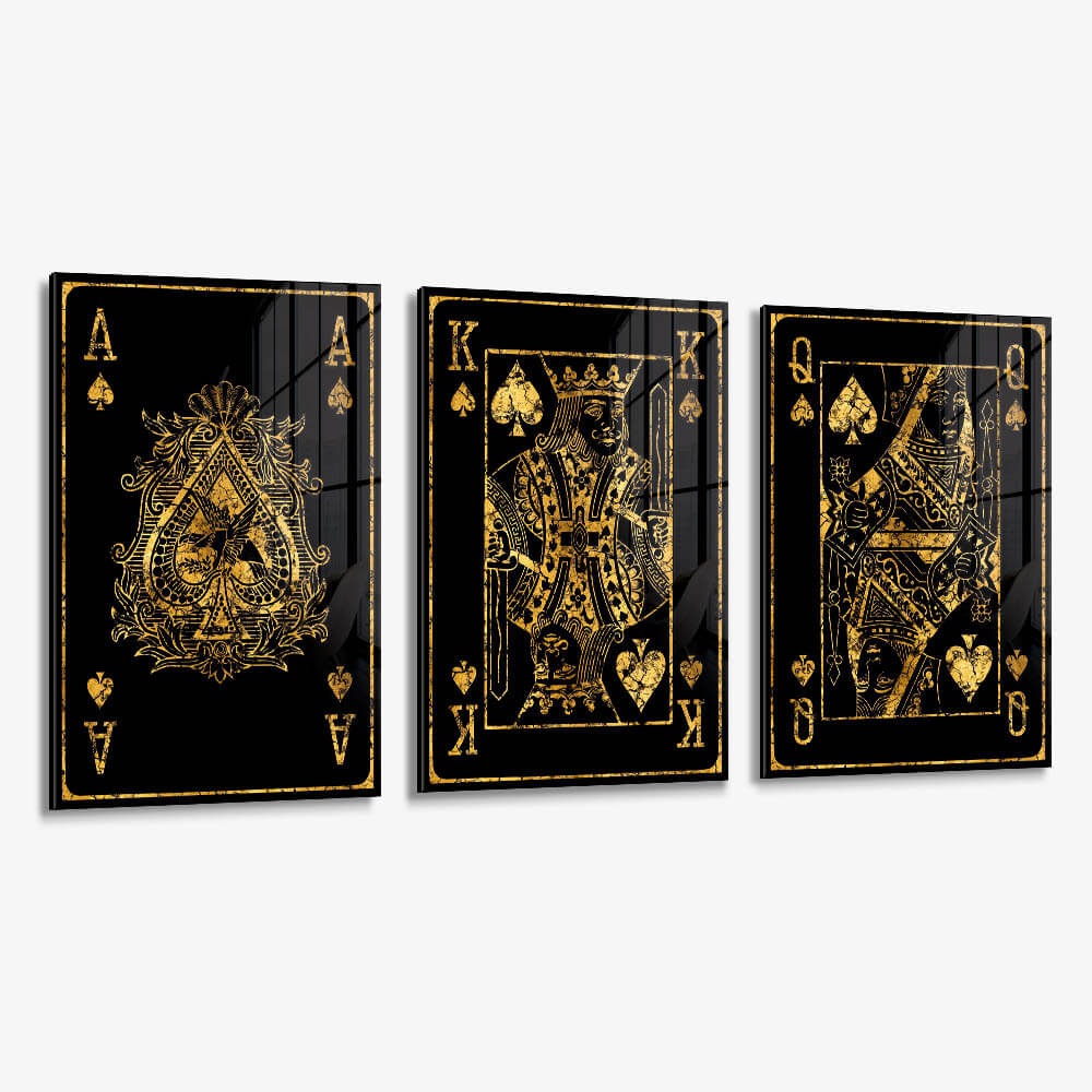 Bundle: "Golden Cards" (3x) – Glas