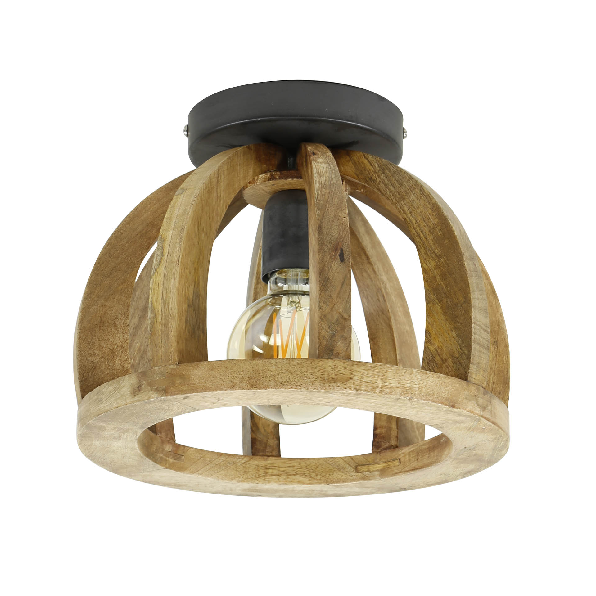 Taklampa Orba 1-light - Solid mango