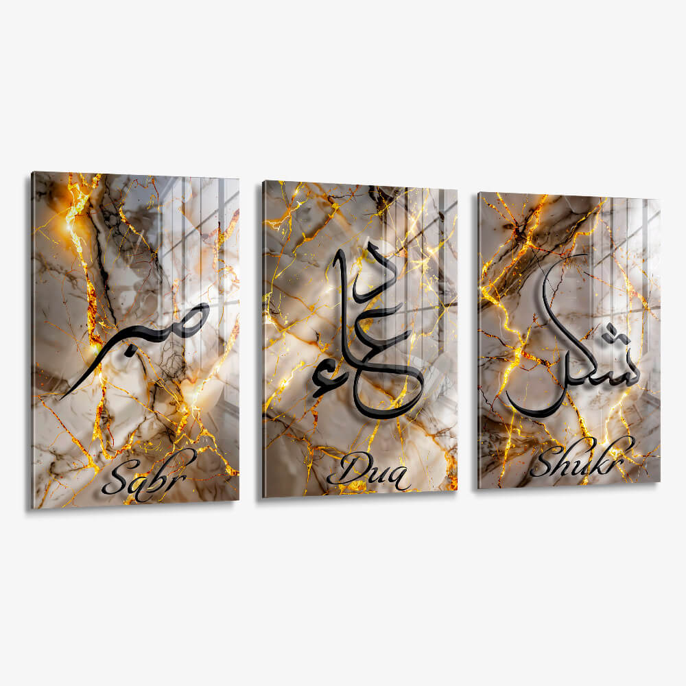 Bundle: "Sabr, Dua & Shukr" – Glas (3x)