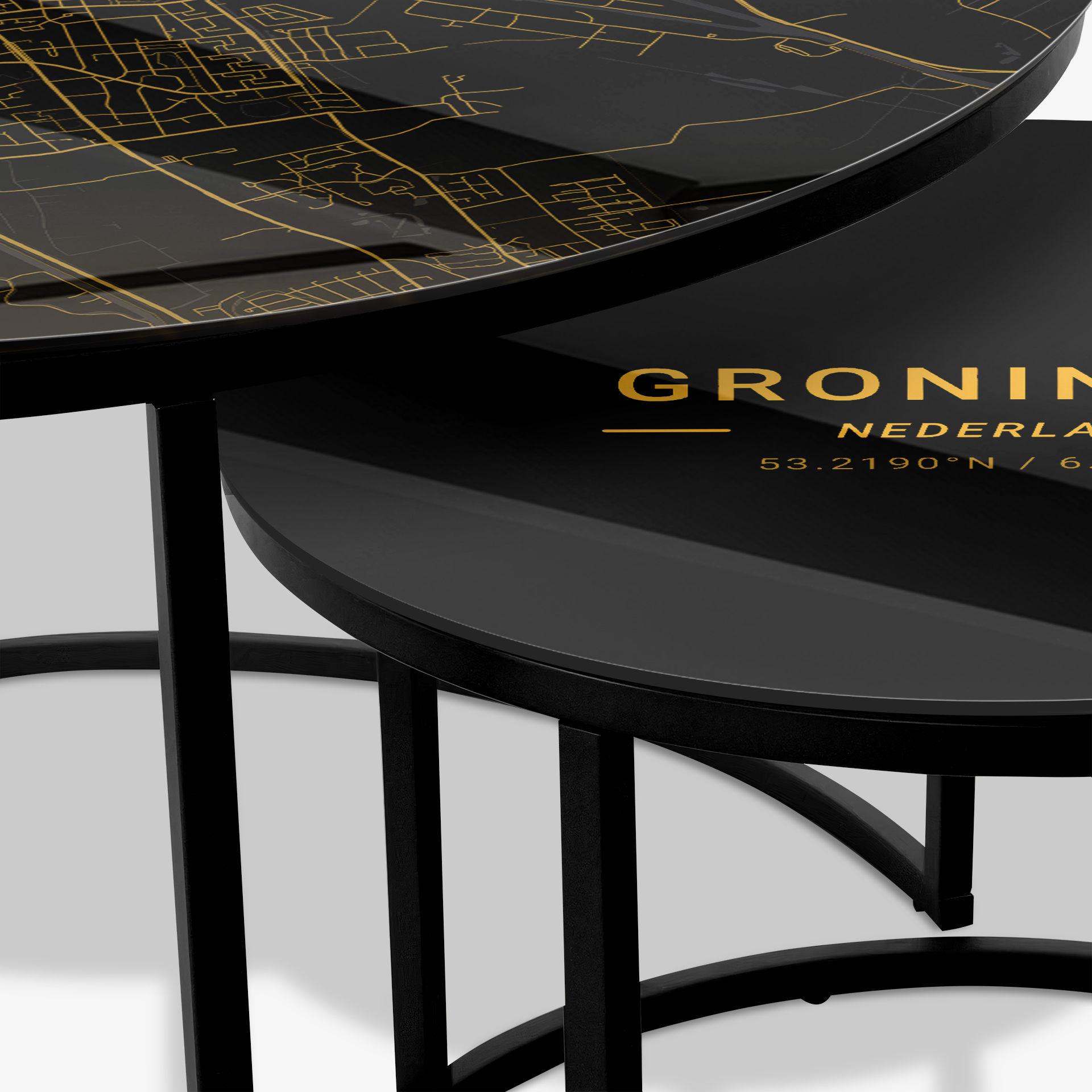 Soffbord Svart - Groningen Gold