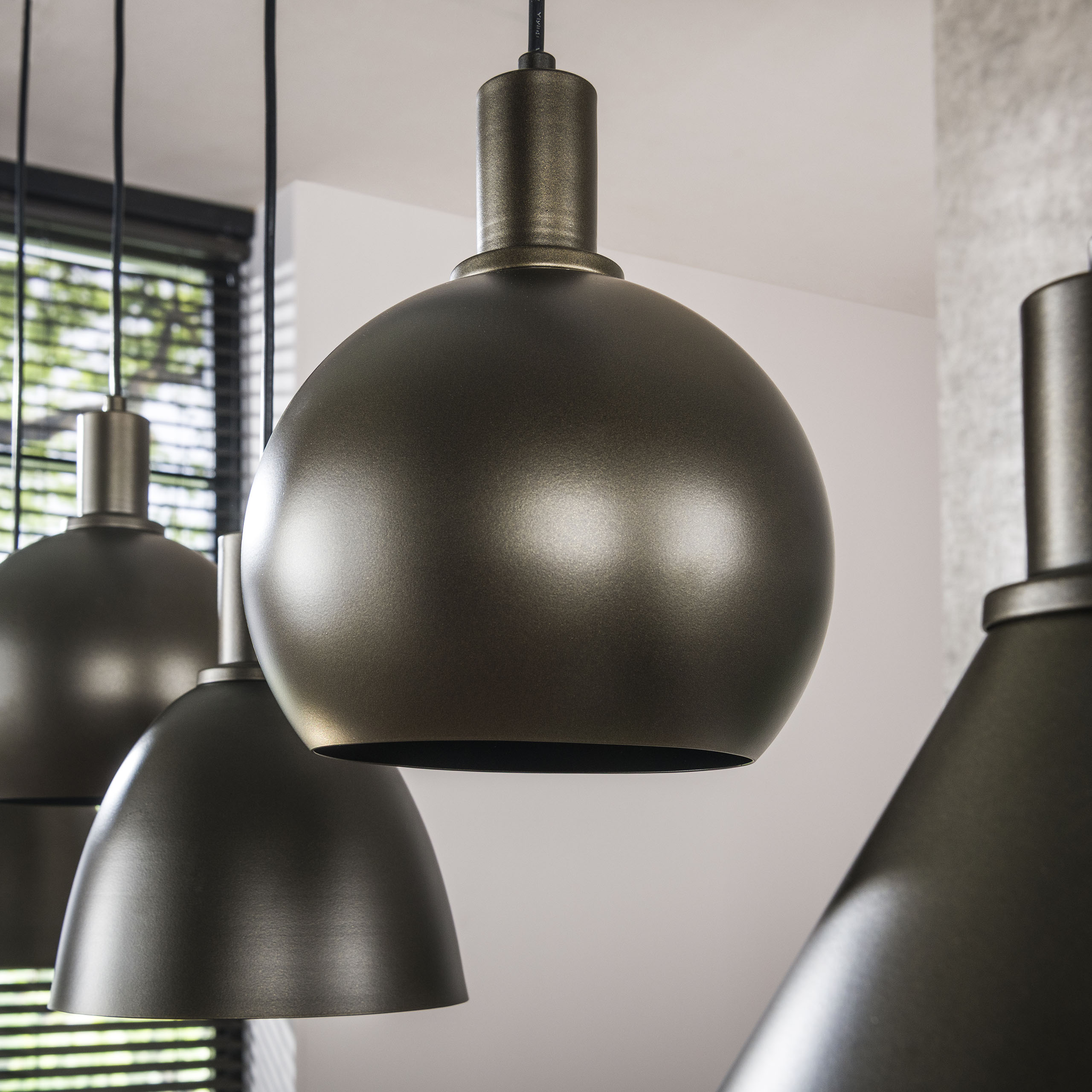Hänglampa Metallo 5-light - Sienna brun