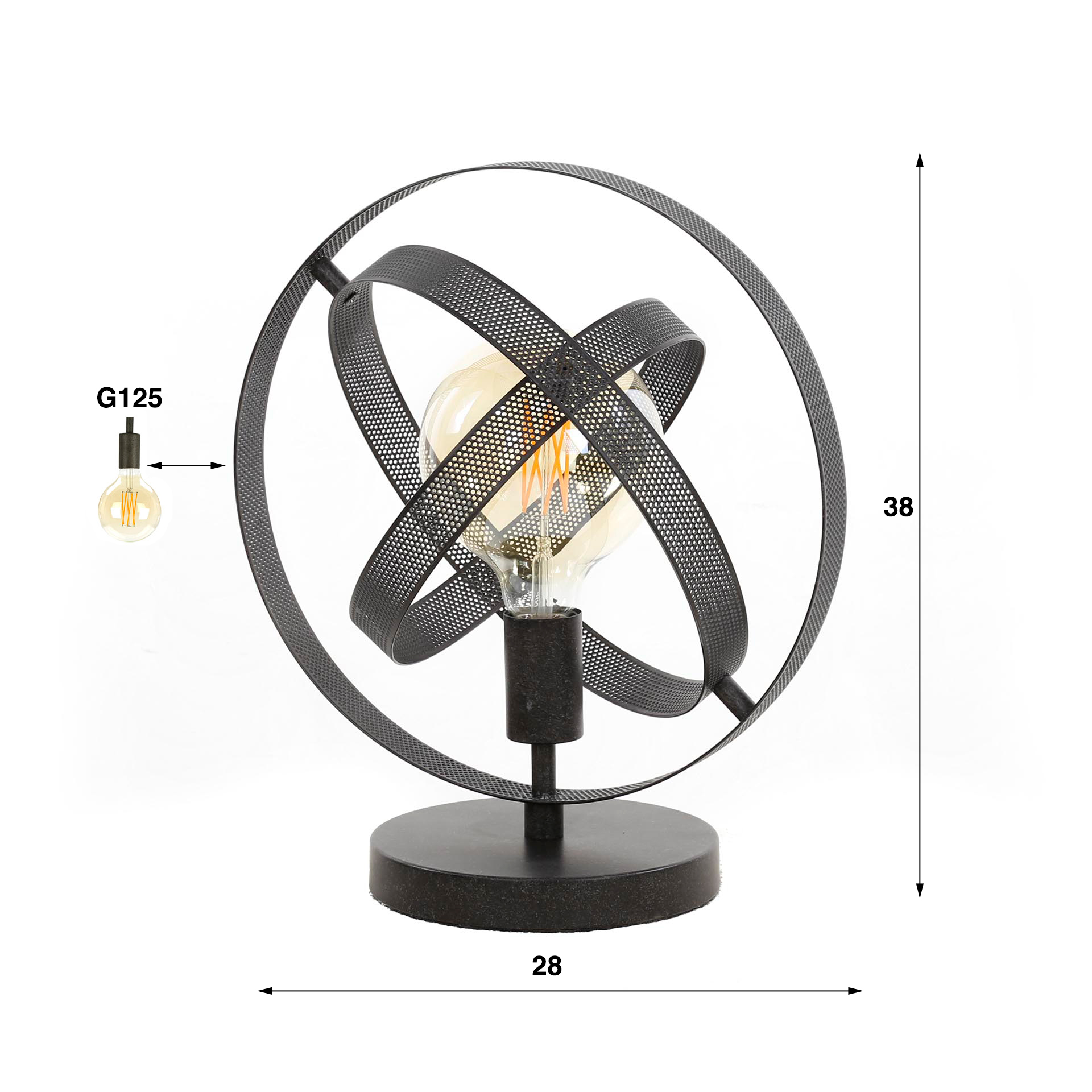 Bordslampa cosmos mesh / Artic svart