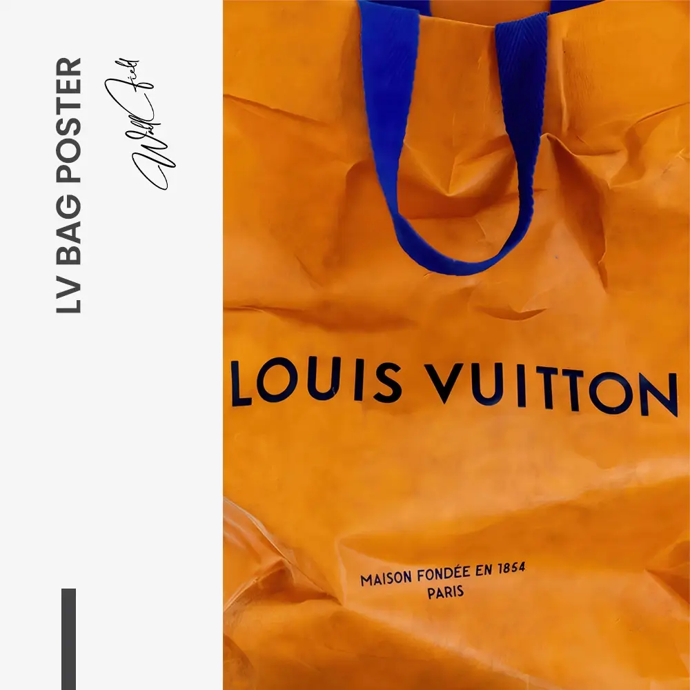 LV Bag Poster – Glas