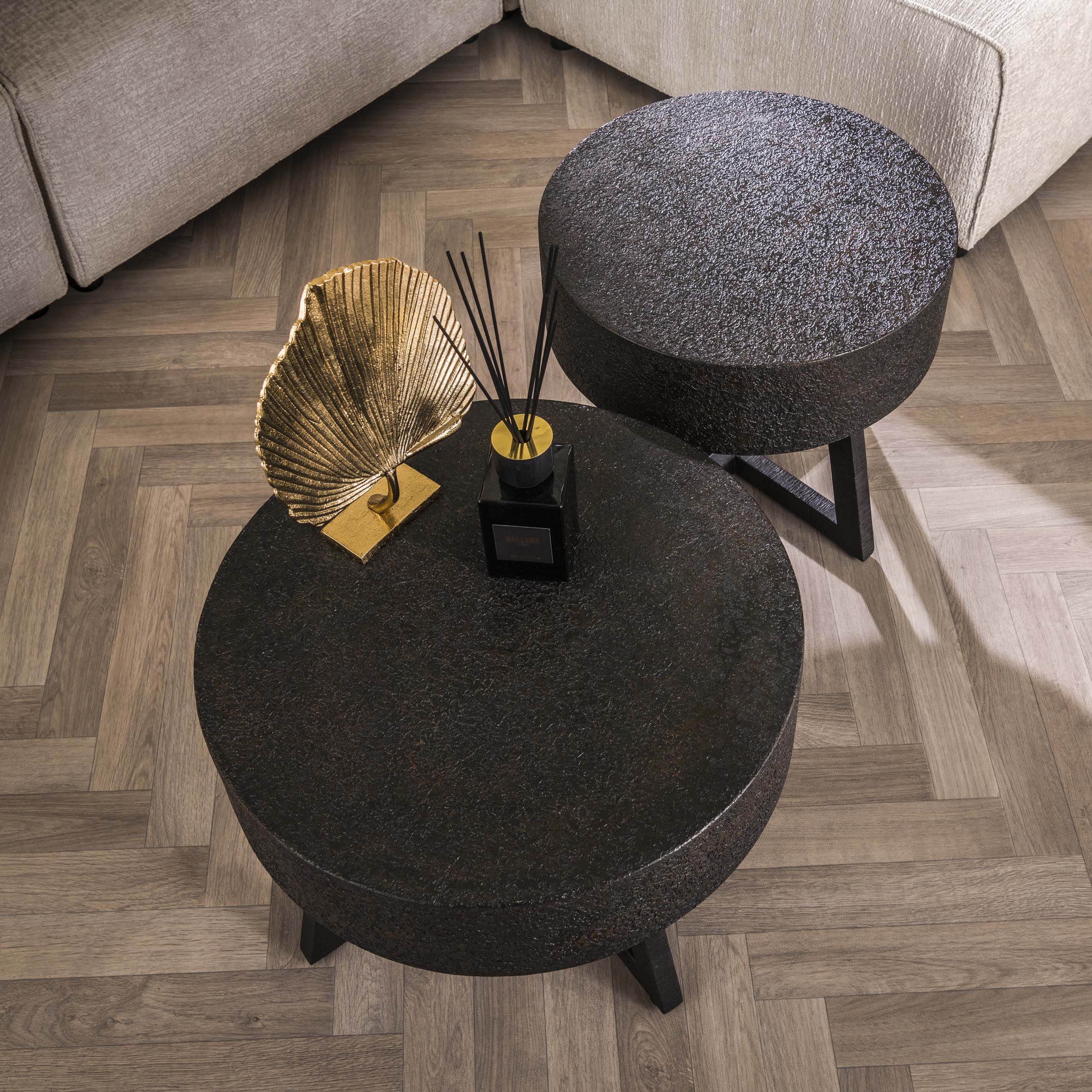 Soffbord D50 skrymmande ferro / Ferro metallic
