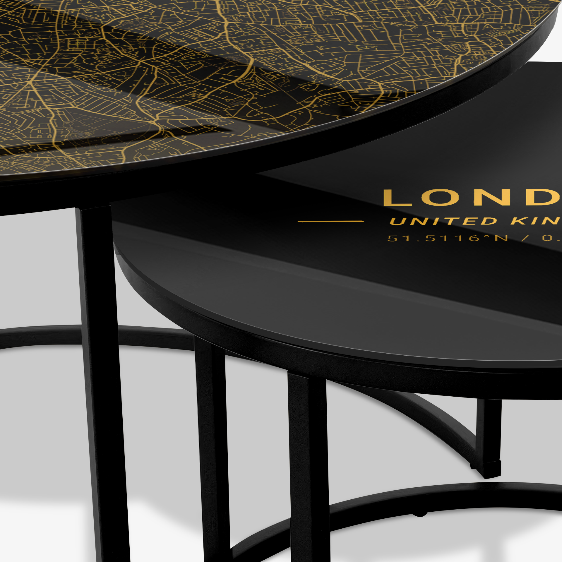 Soffbord Svart - London Gold