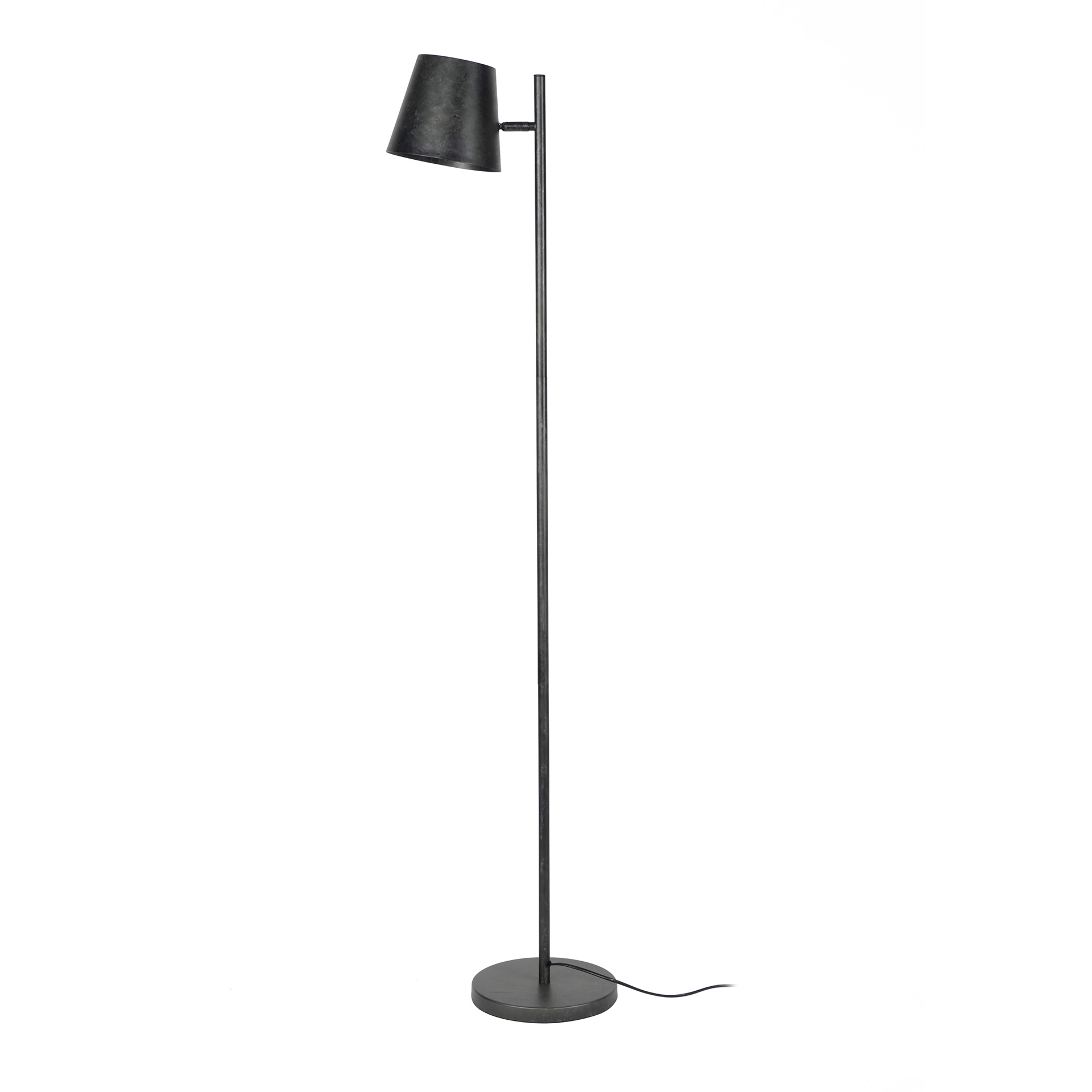 Golvlampa 1L metallskärm