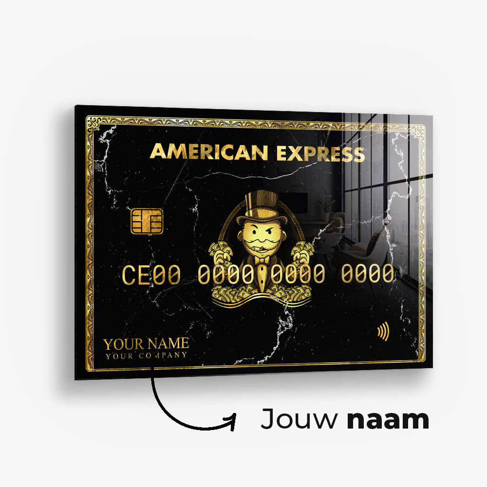 Custom AMEX (Gold) – Glas