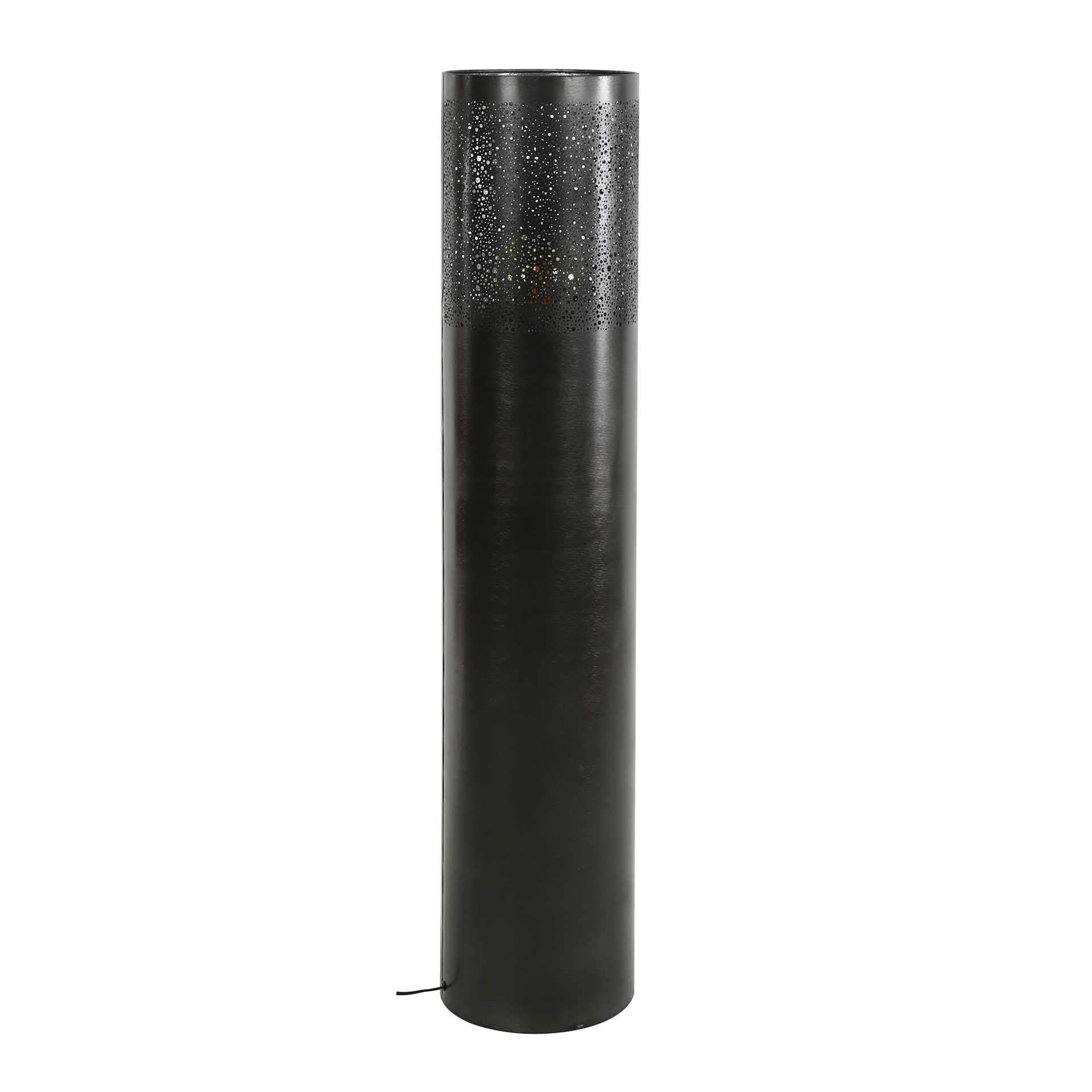 Golvlampa Cylinder Glow 1-light 120 cm - Svart nickel