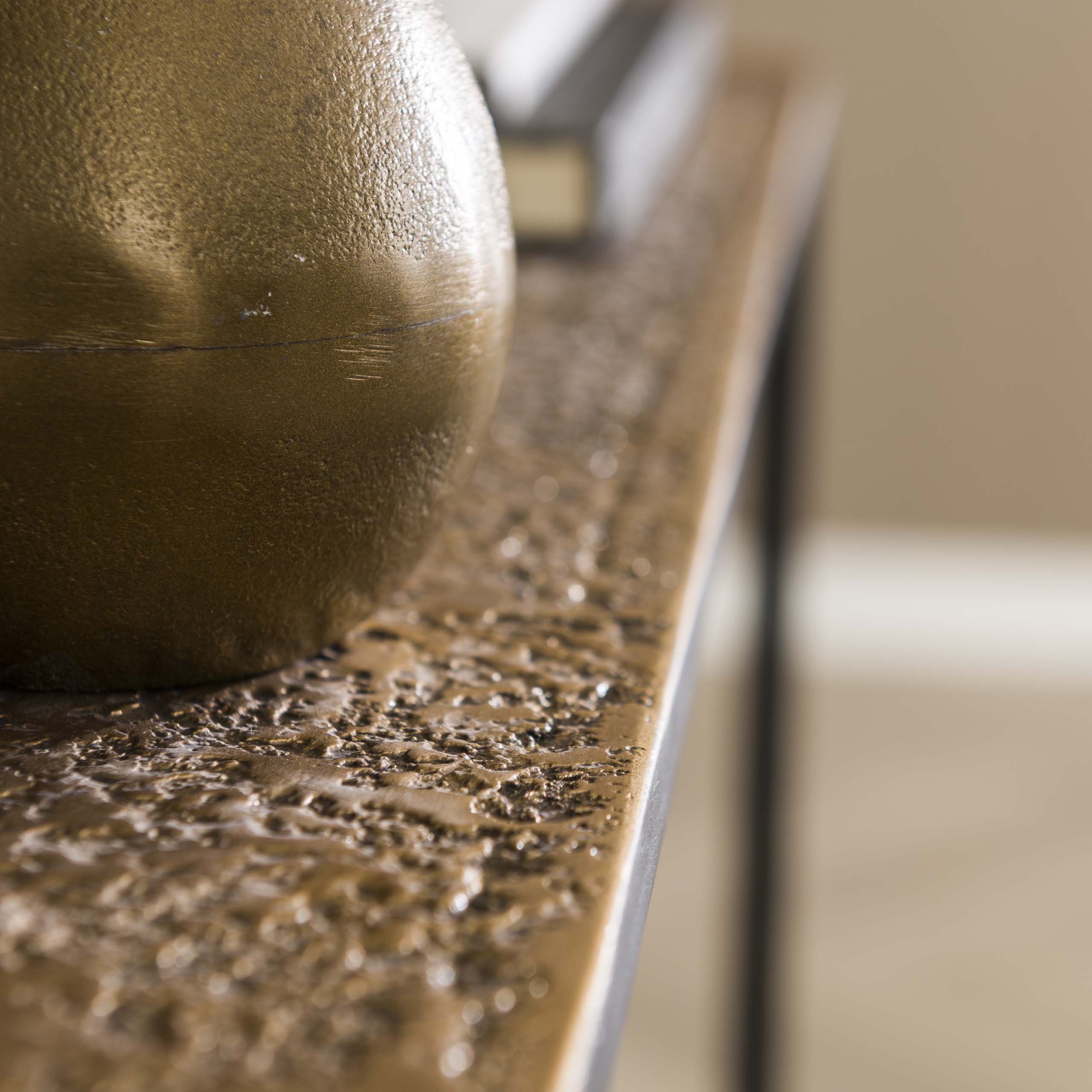 Hallbord järn metallic / Brons antikt