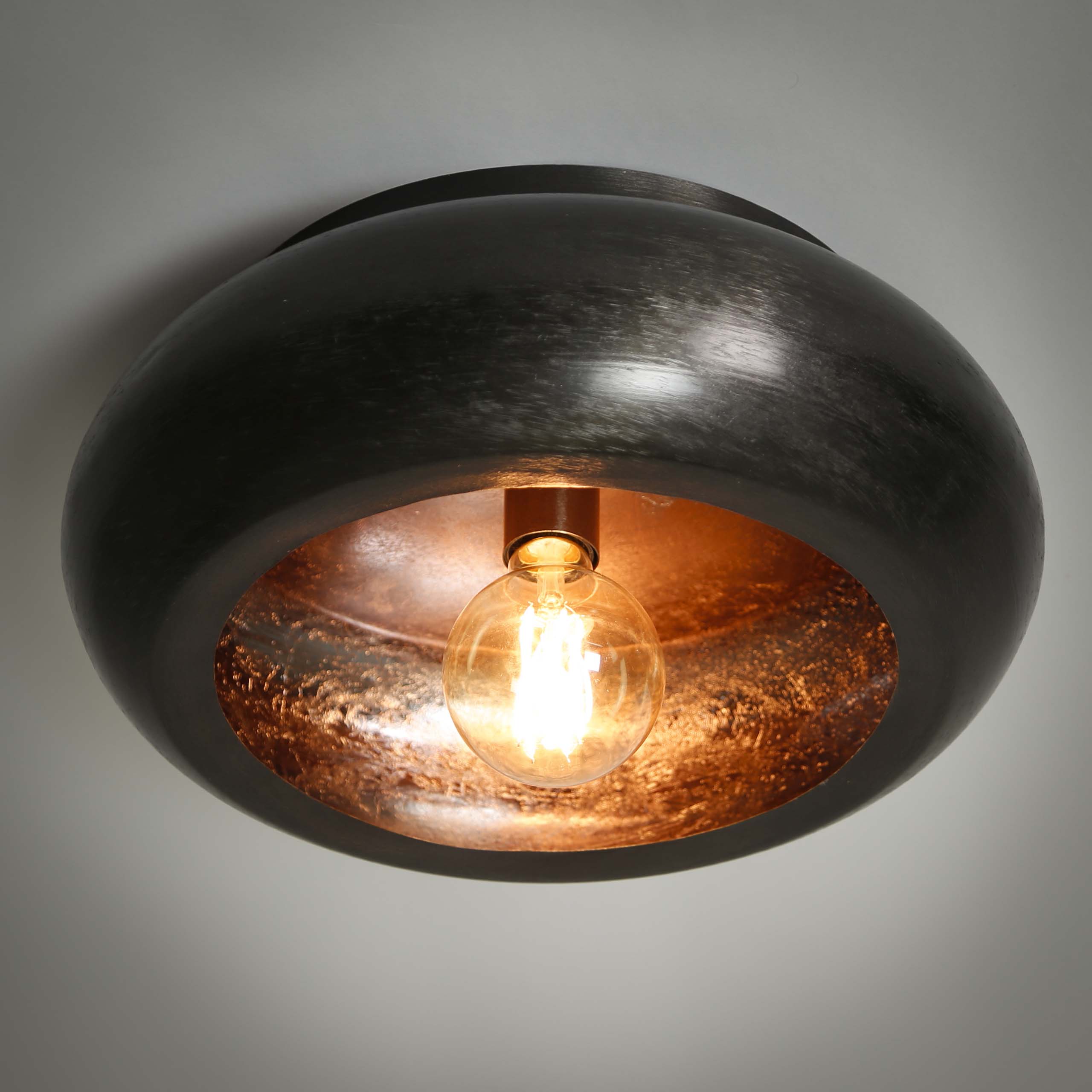 Taklampa himmel Ø42 / Svart nickel