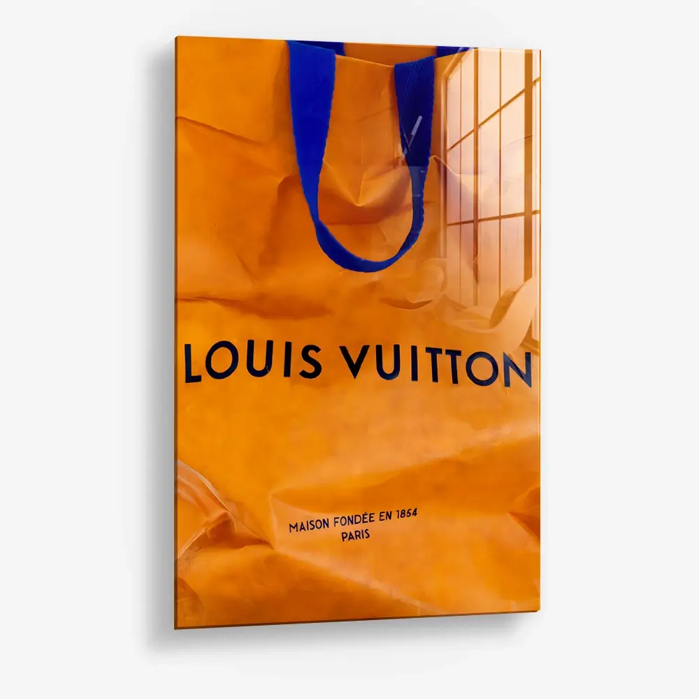 LV Bag Poster – Glas
