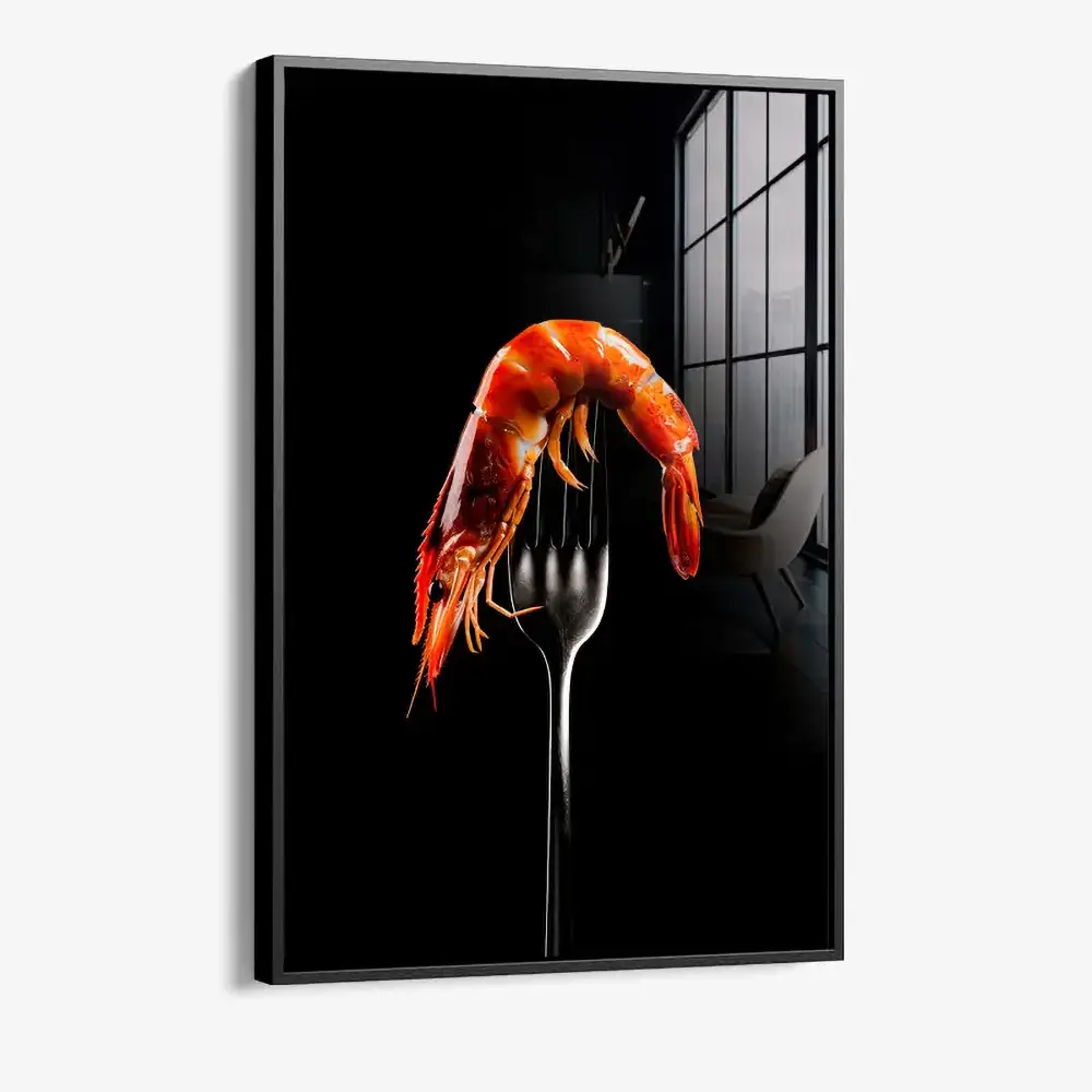 Shrimp Silhouette – Glas