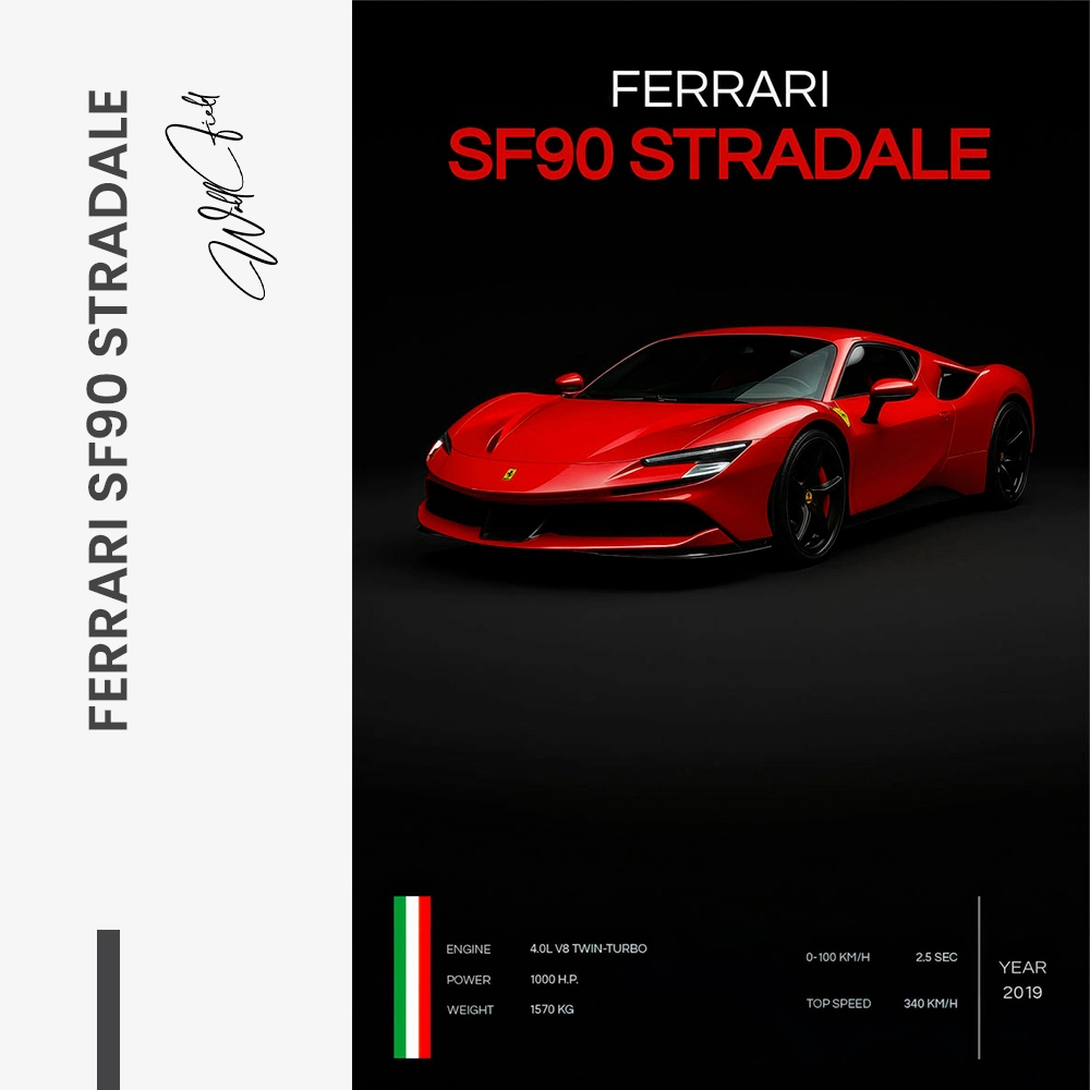 Hypercars – Ferrari SF90 Stradale – Glas