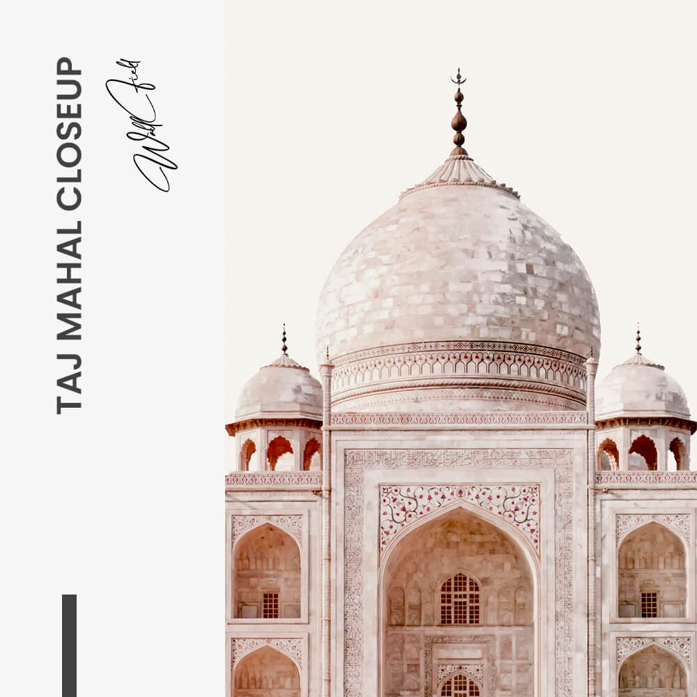 Taj Mahal Closeup – Glas