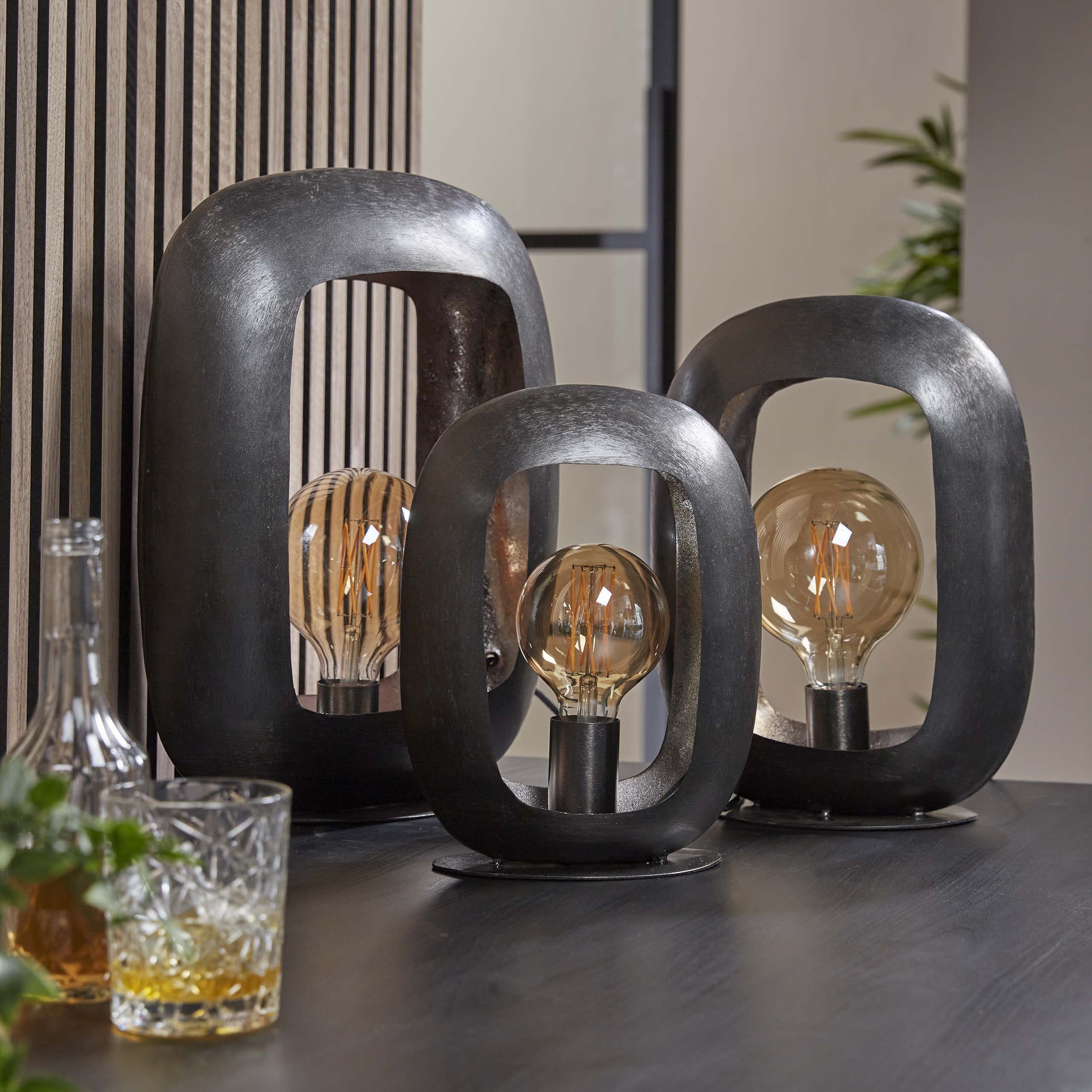 Bordslampa Arch L / Svart nickel