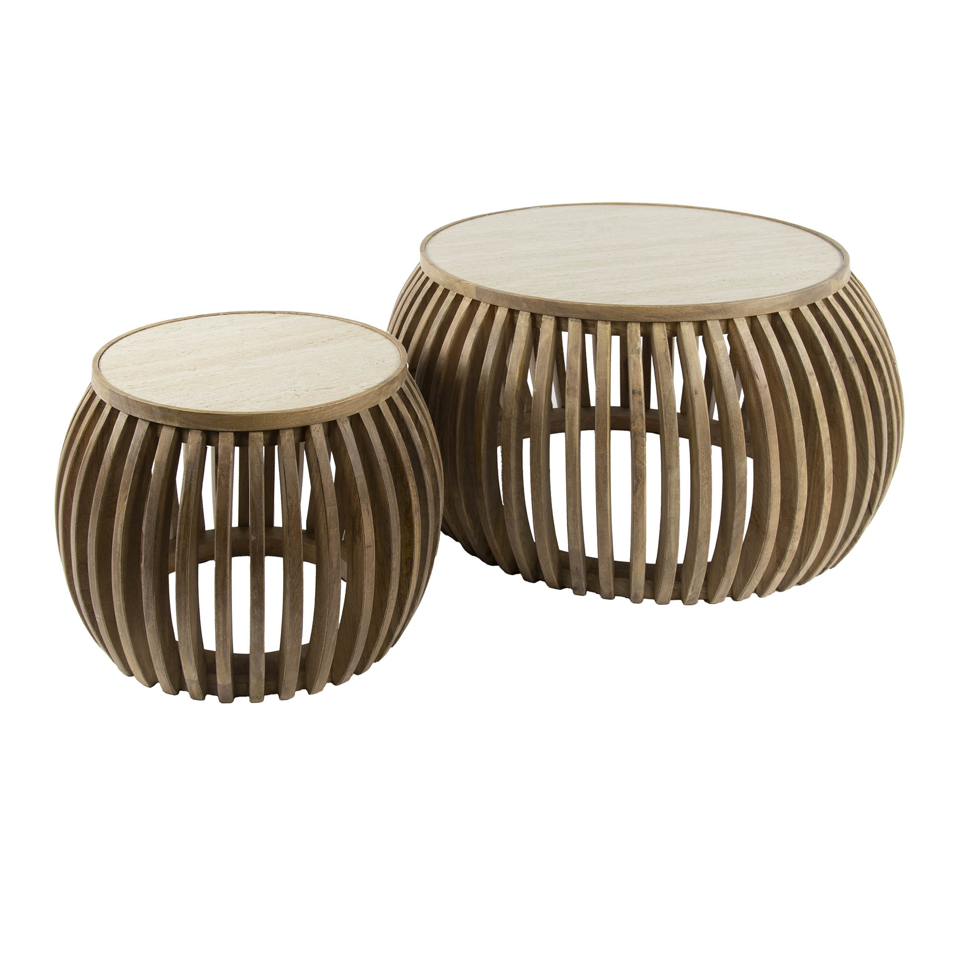 Soffbord Nuovo Curve - set om 2 - Solid mangosand