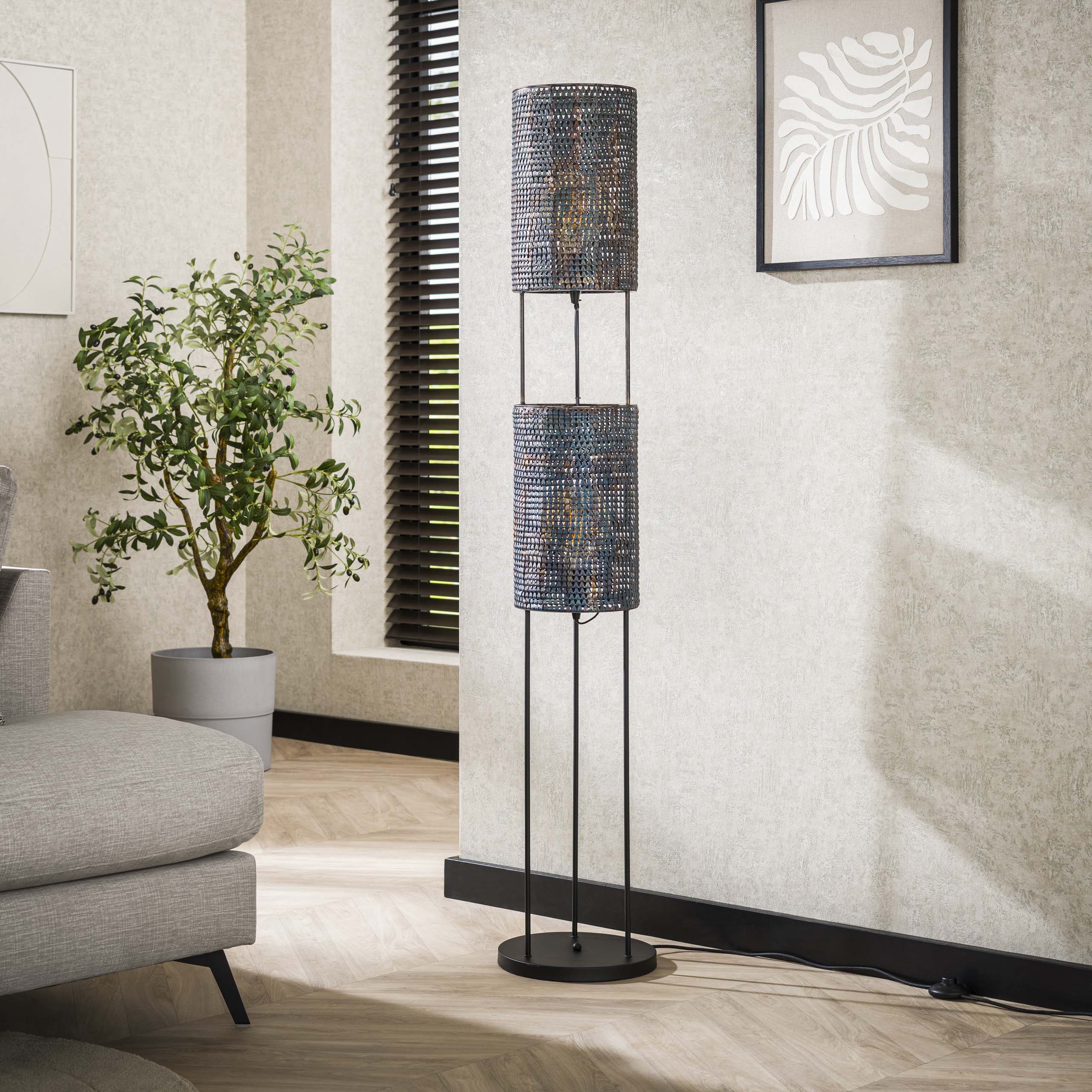 Golvlampa 2L Cylinder Mesh