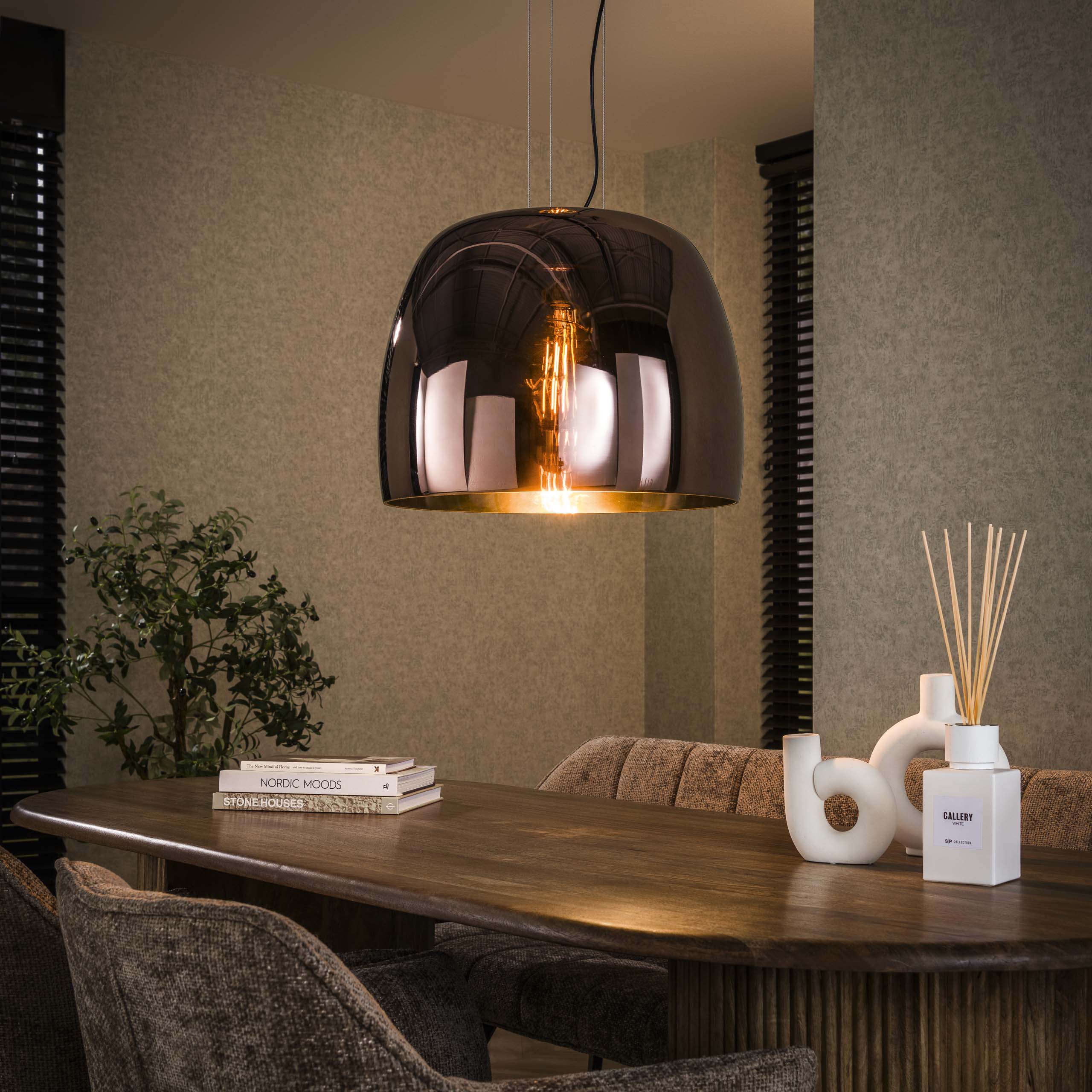 Hänglampa Drift Glass XL 1-ljus - Kopparglas