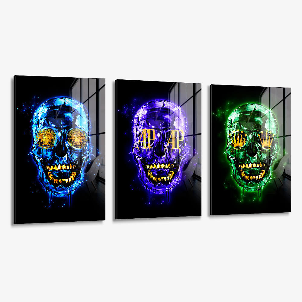 Bundel: Skull x Limited Edition (3x) – Glas