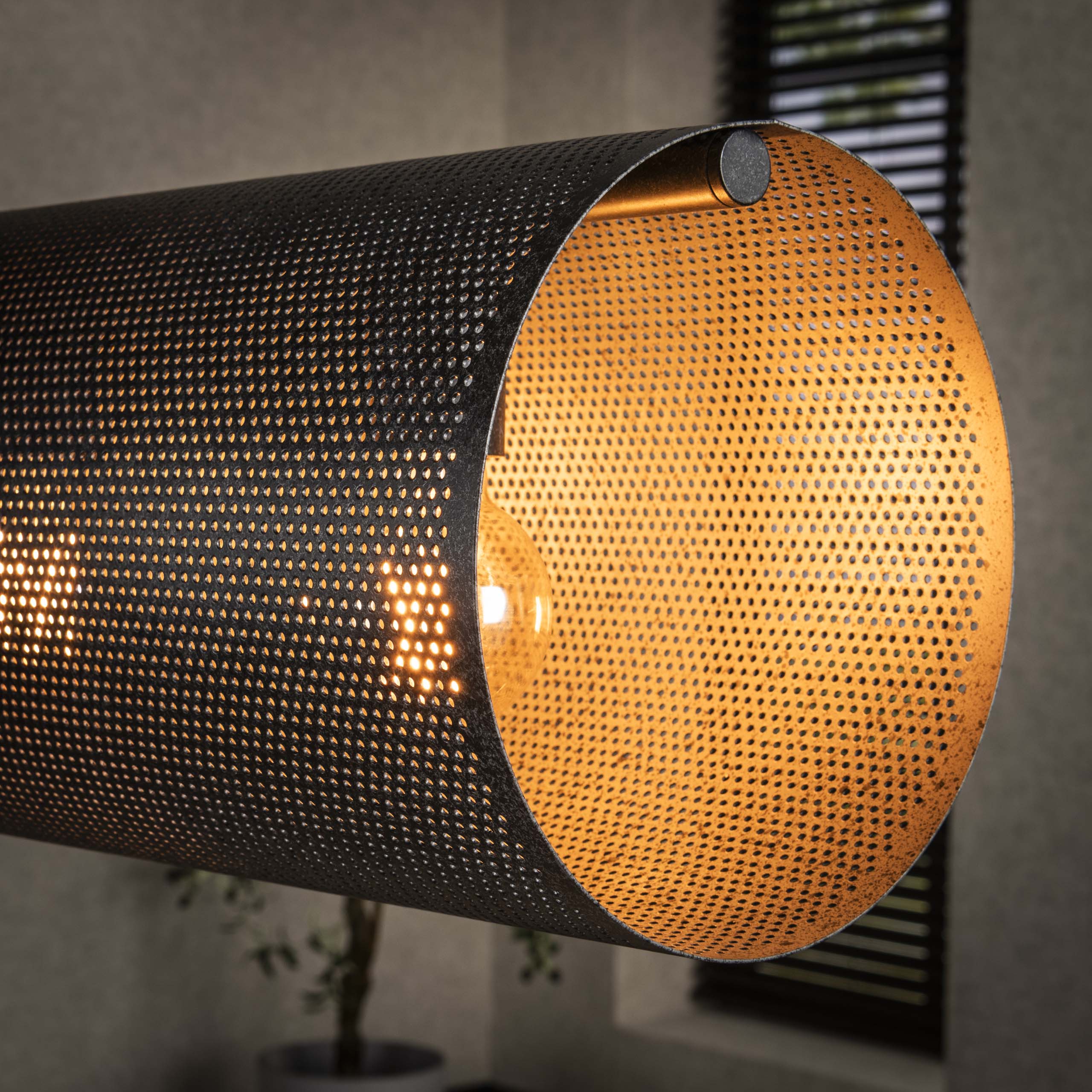 Hänglampa Tubon Mesh 7-light Artic svart