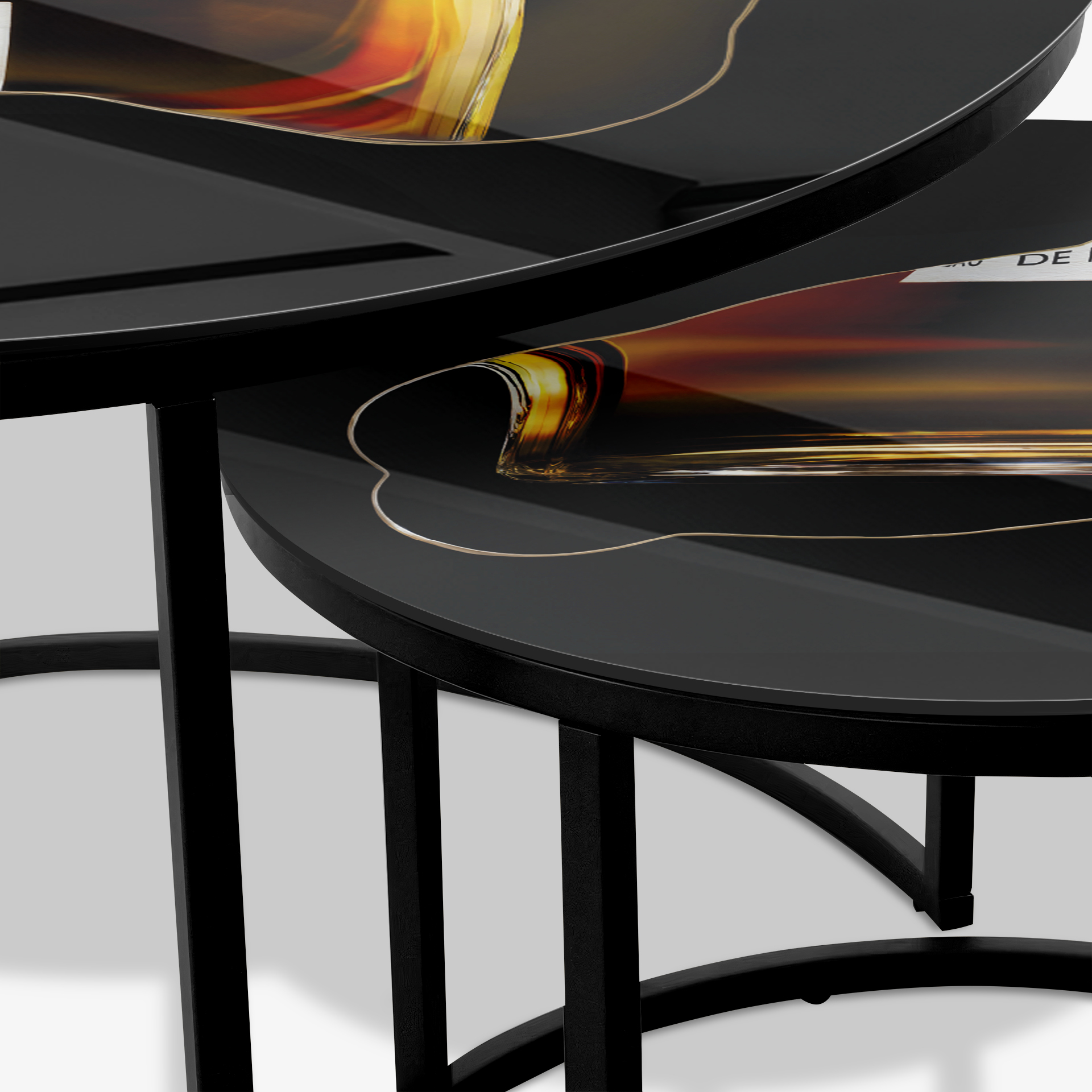 Soffbord Svart - N5 Droplet