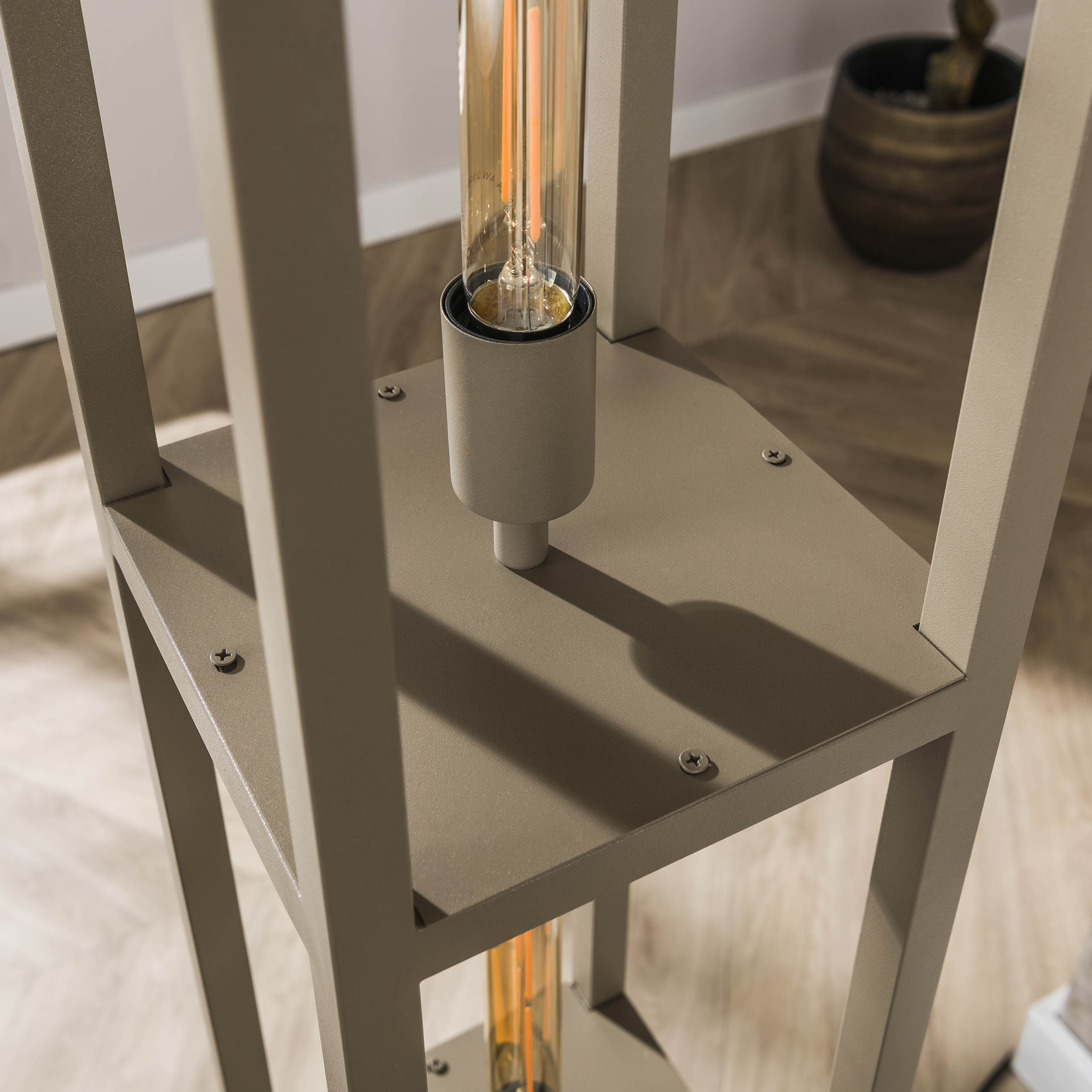Golvlampa Quadra 4-light - Beige