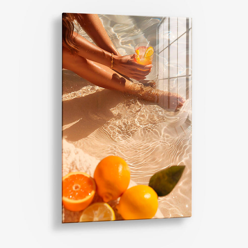 Fruits at the beach – Glas
