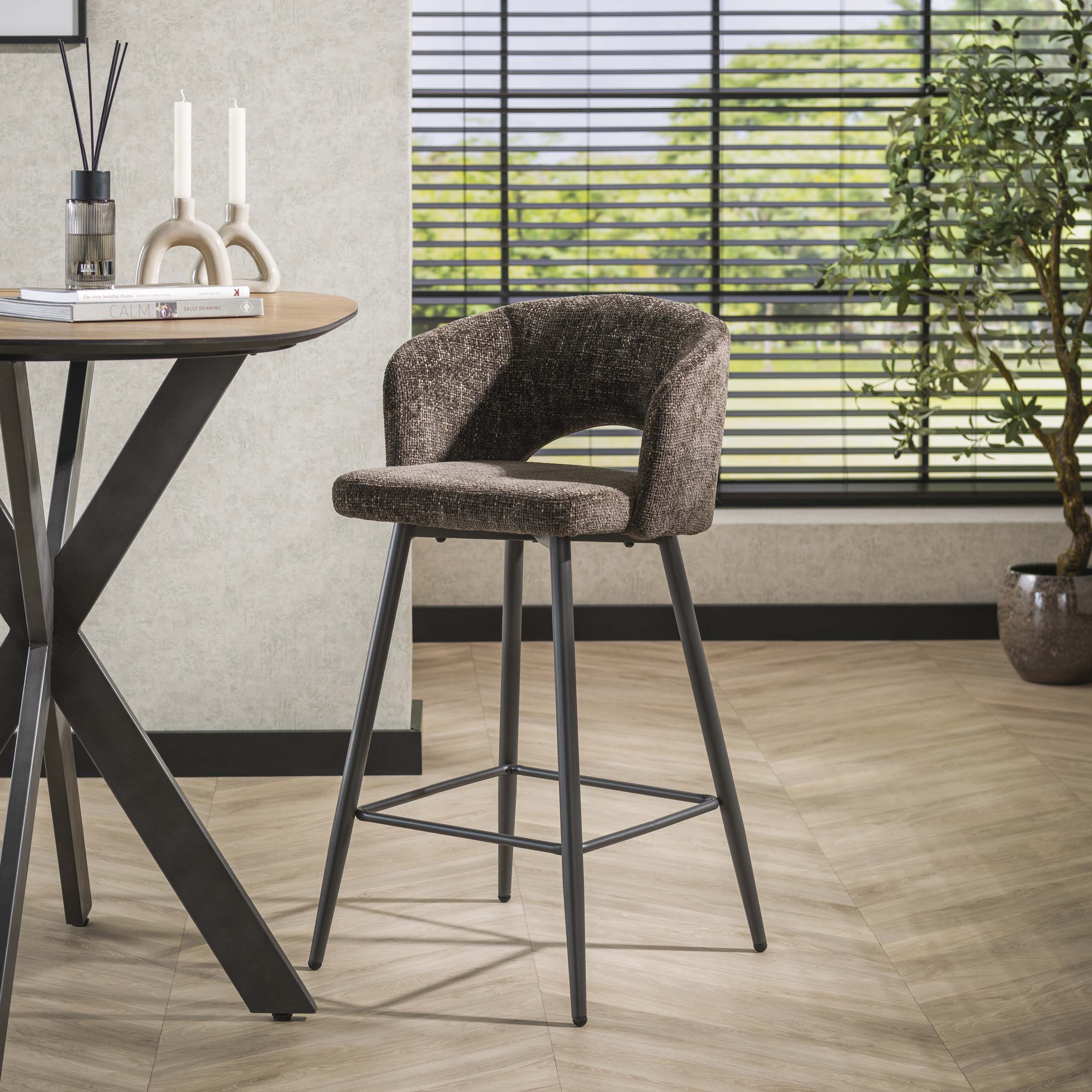 Barstol Salong - packad per 2 - Cargo brun