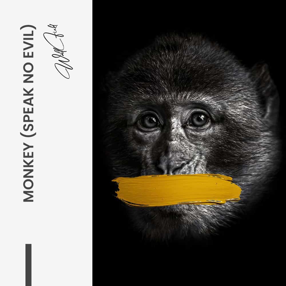 Bundle: “3 Wise Monkeys” (3x) - Glas