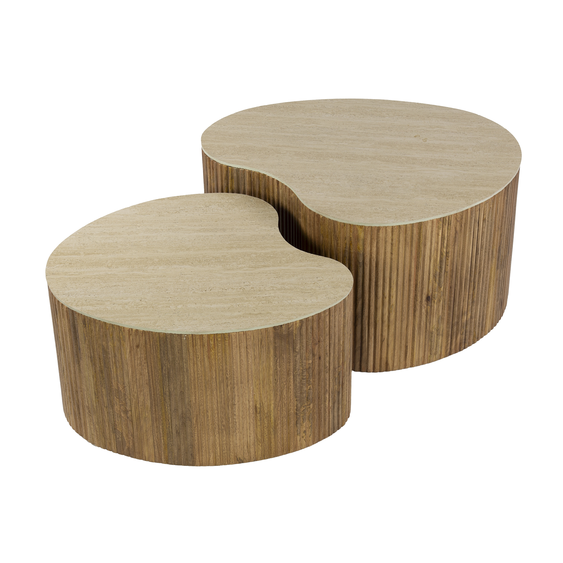 Soffbord Nuovo njurformat - Set om 2 - Solid mango