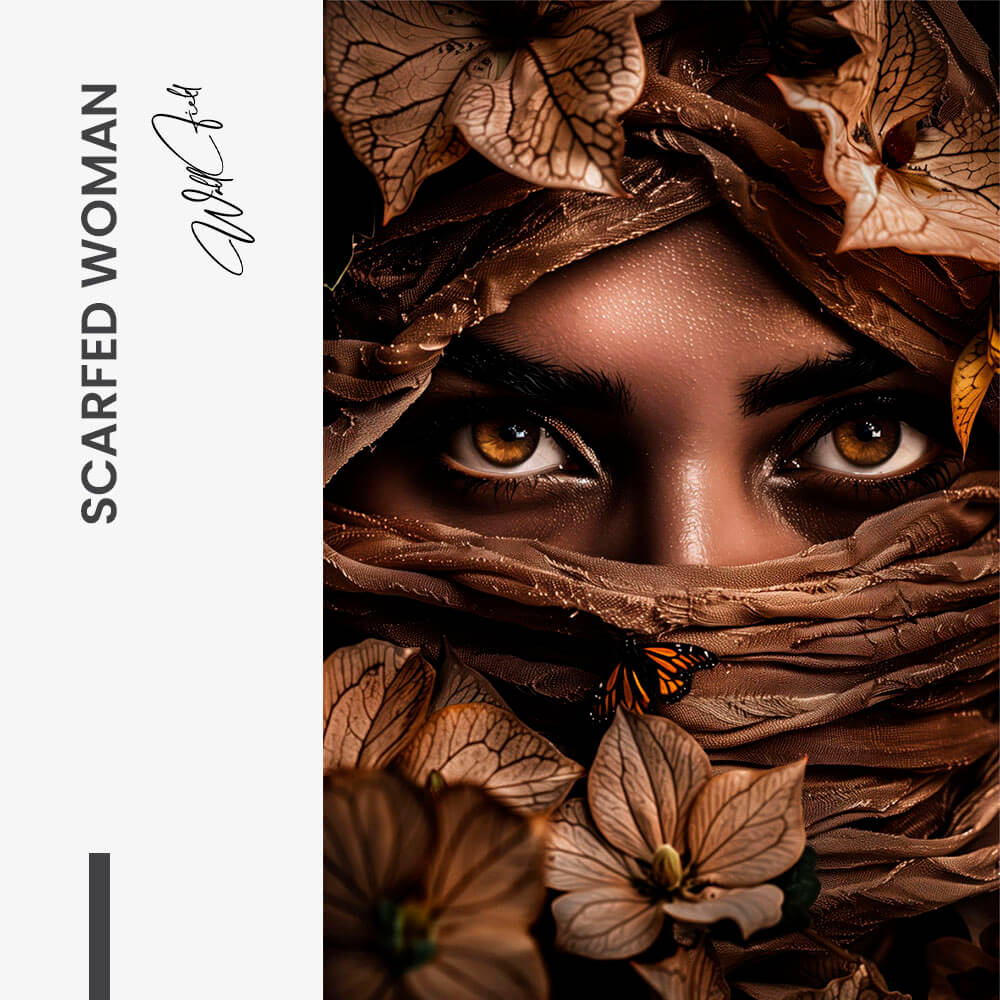 Scarfed Woman – Glas