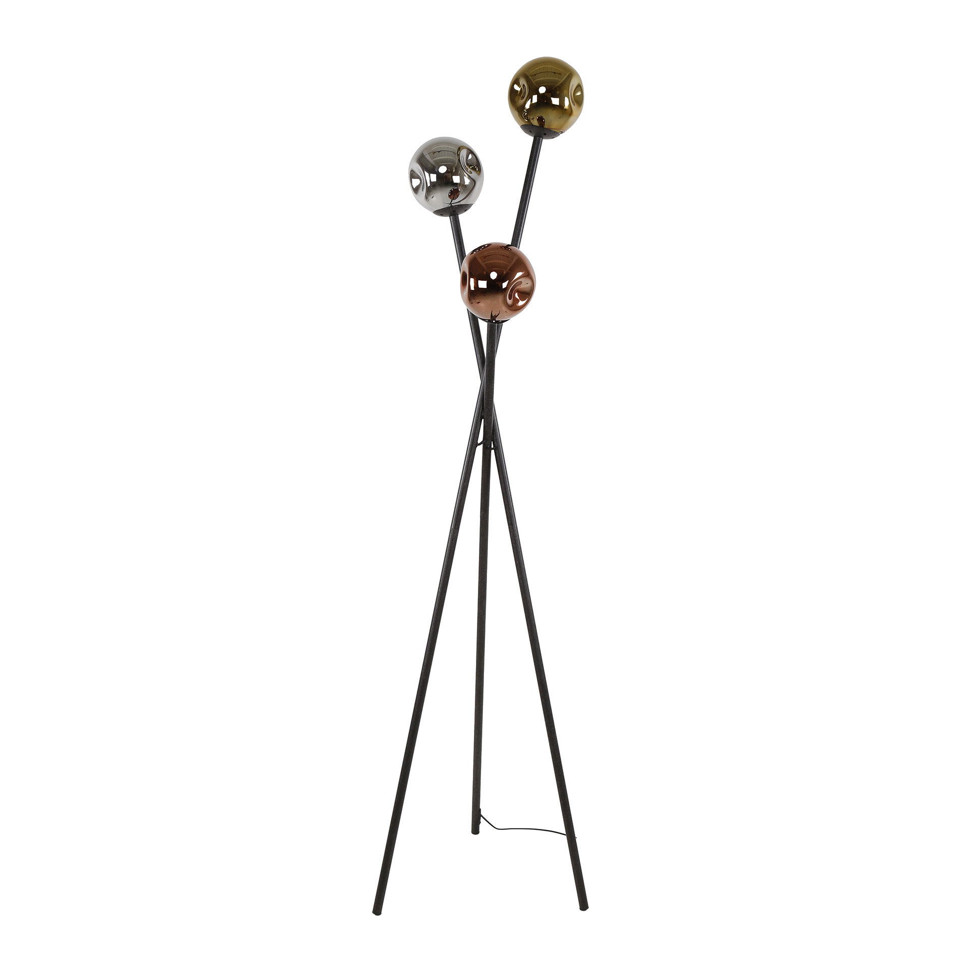 Golvlampa Molecule 3-ljus Artic svart