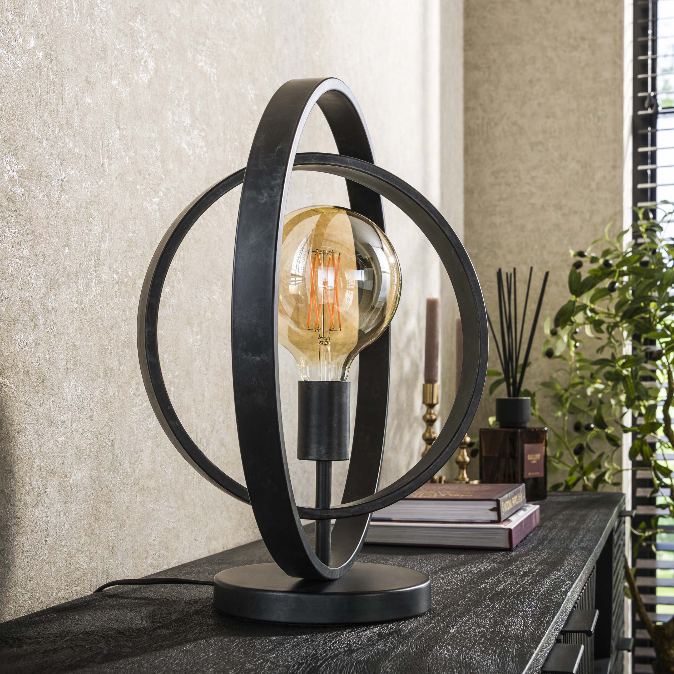 Bordslampa 1L Vänd / Kol