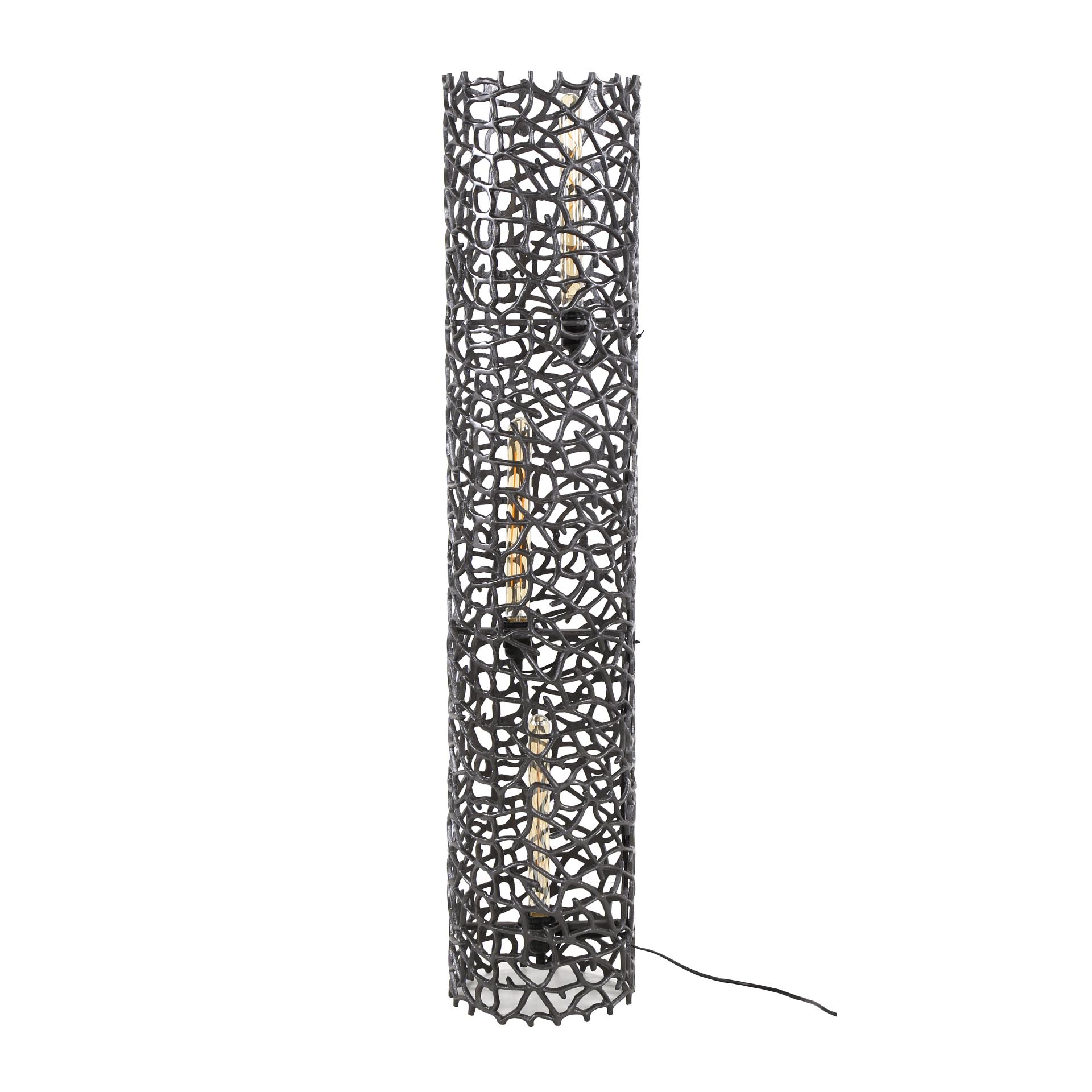 Golvlampa Weaver XL 3-ljus - Svart nickel