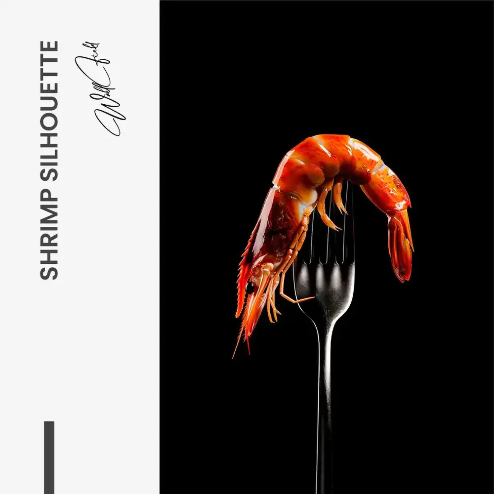 Shrimp Silhouette – Glas