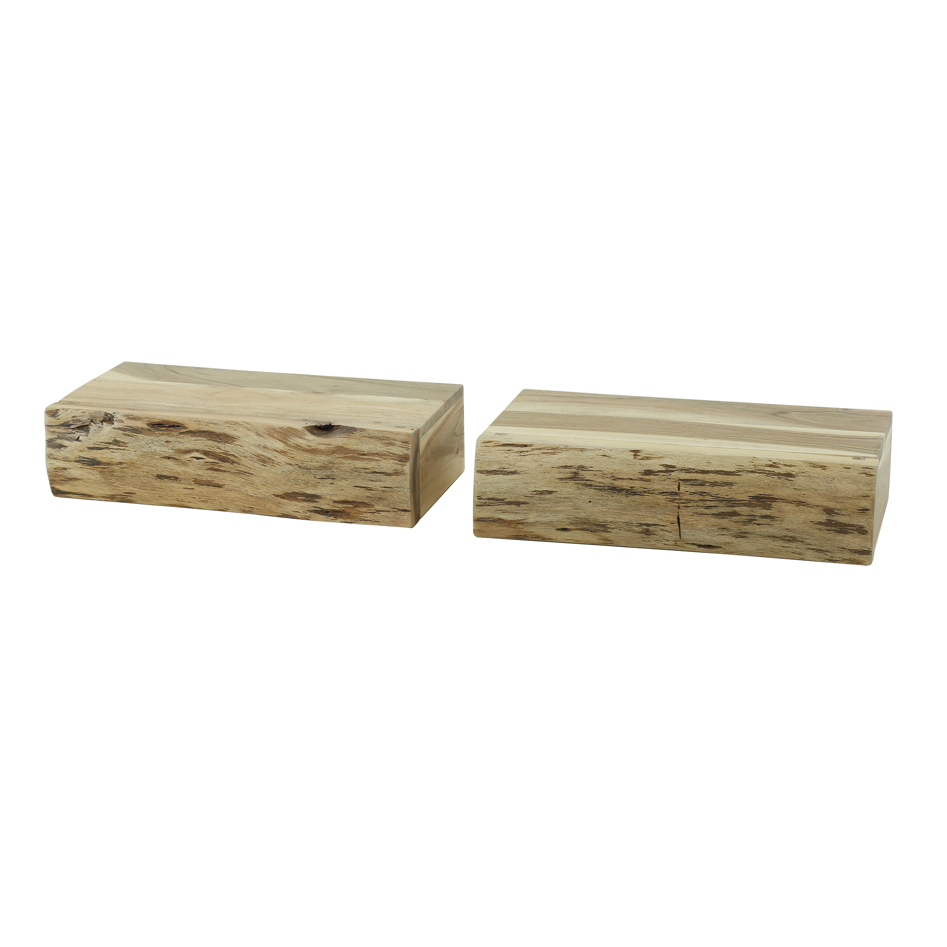 Sängbord Tree L 1 låda - set om 2 - Solid akacia