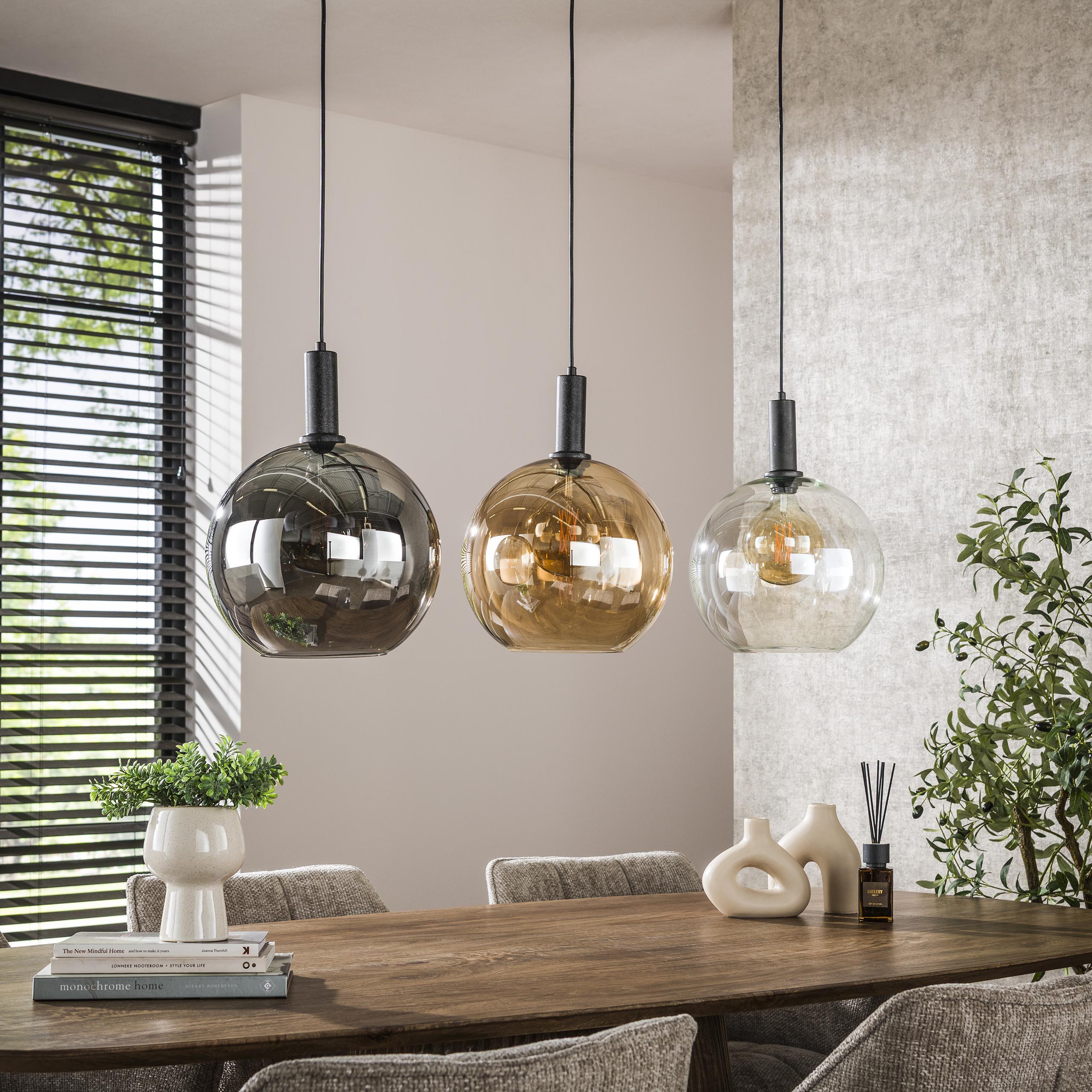 Hänglampa Sfera Tricolore 3-light - Artic svart