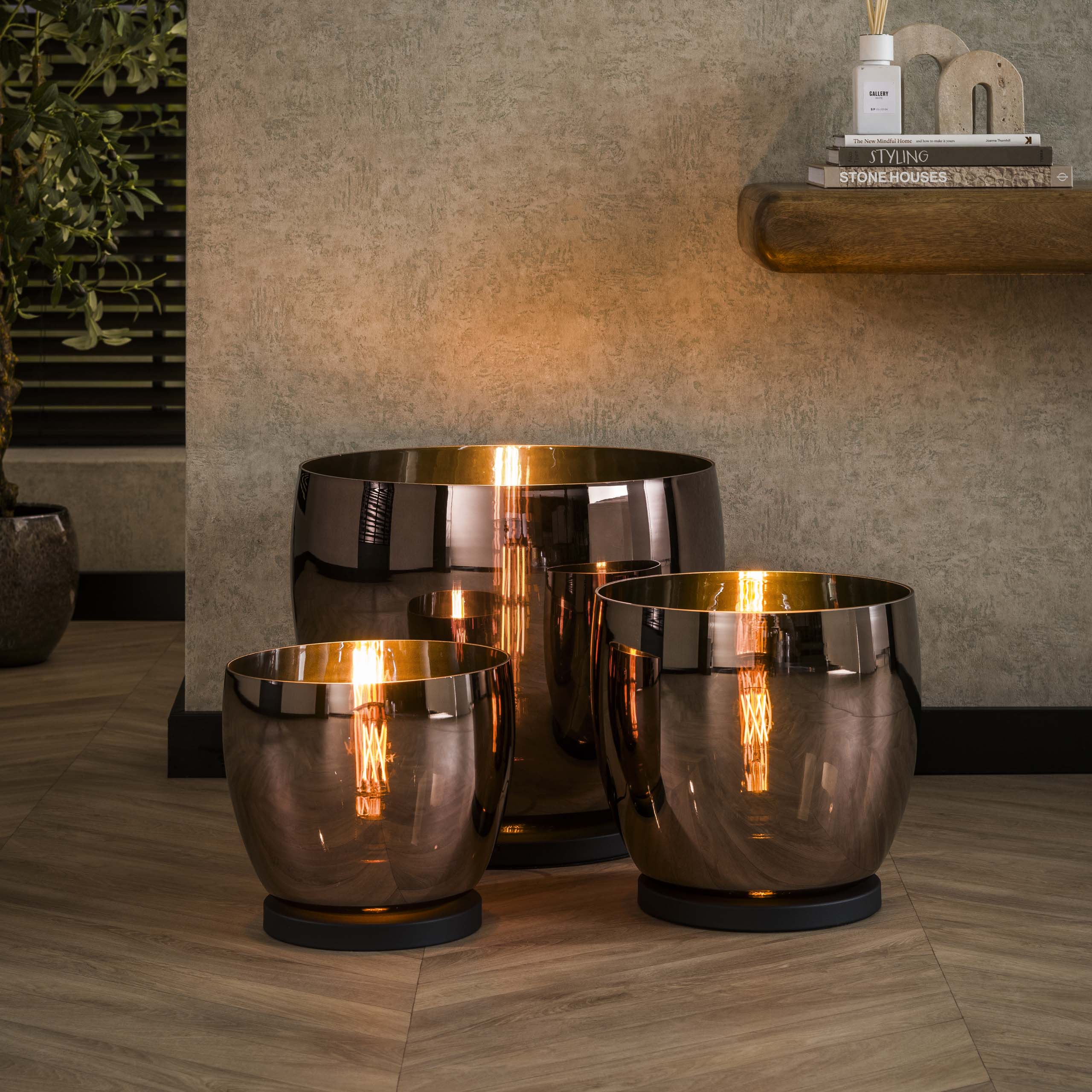 Golvlampa UP XL 1-ljus kopparglas