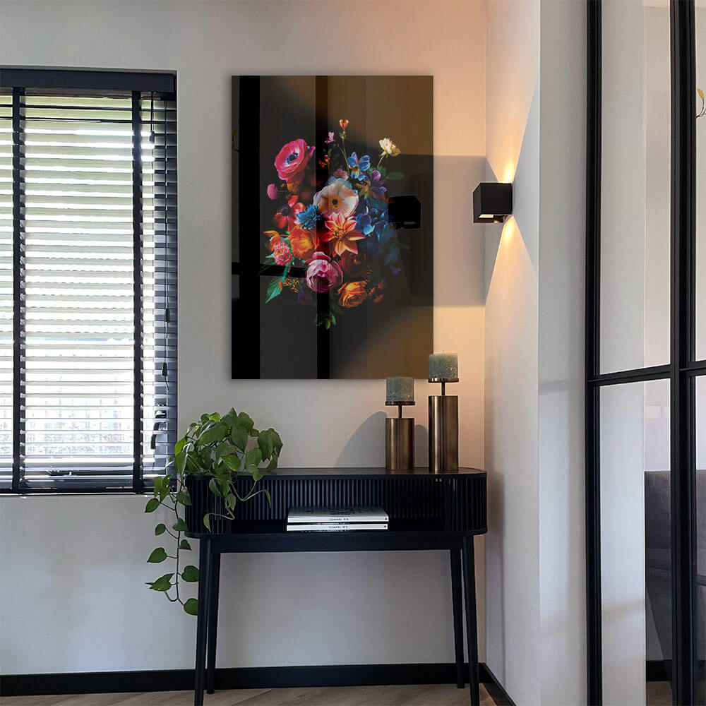 Colorful Flowers – Glas