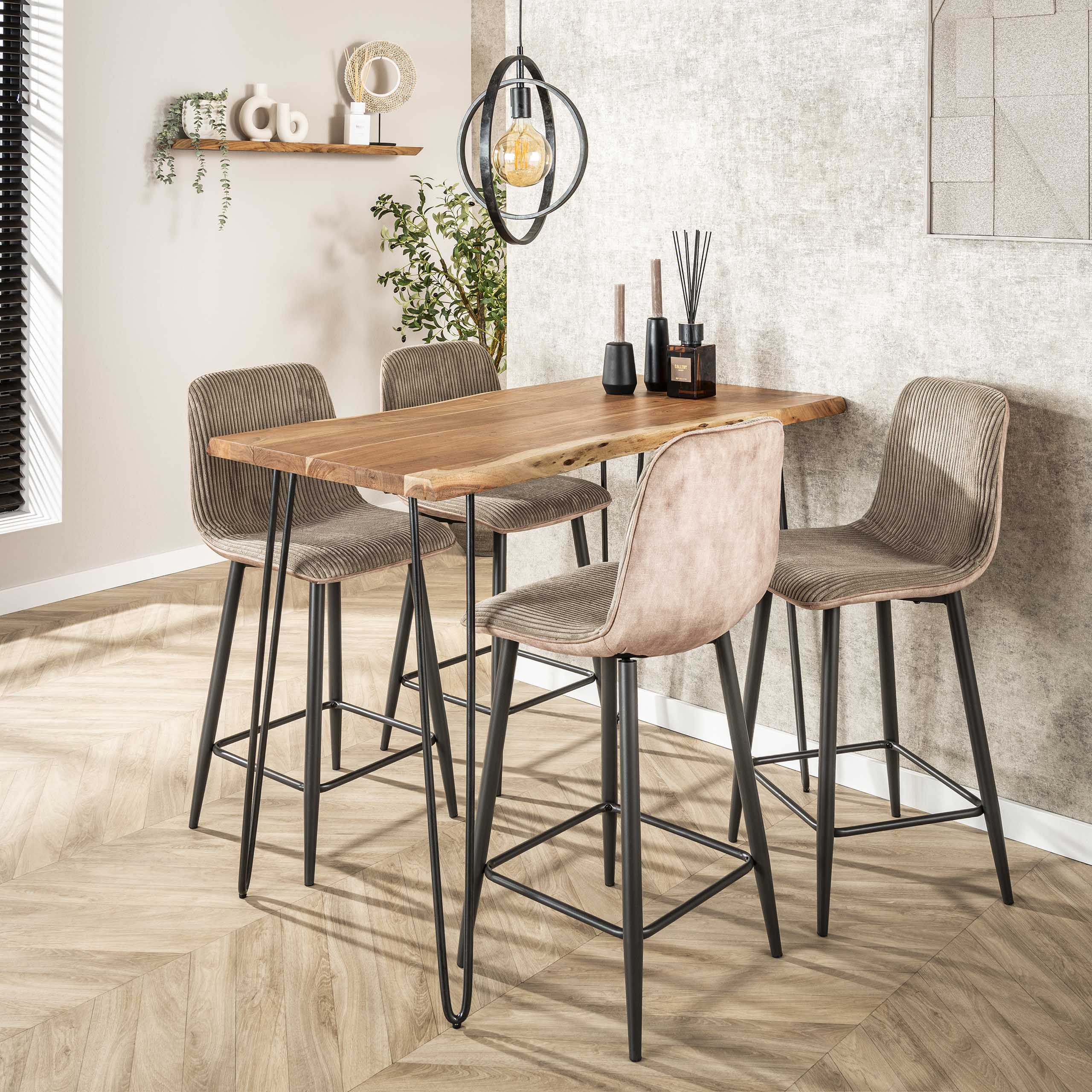 Barstol Rib - packad per 2 - Bergsand