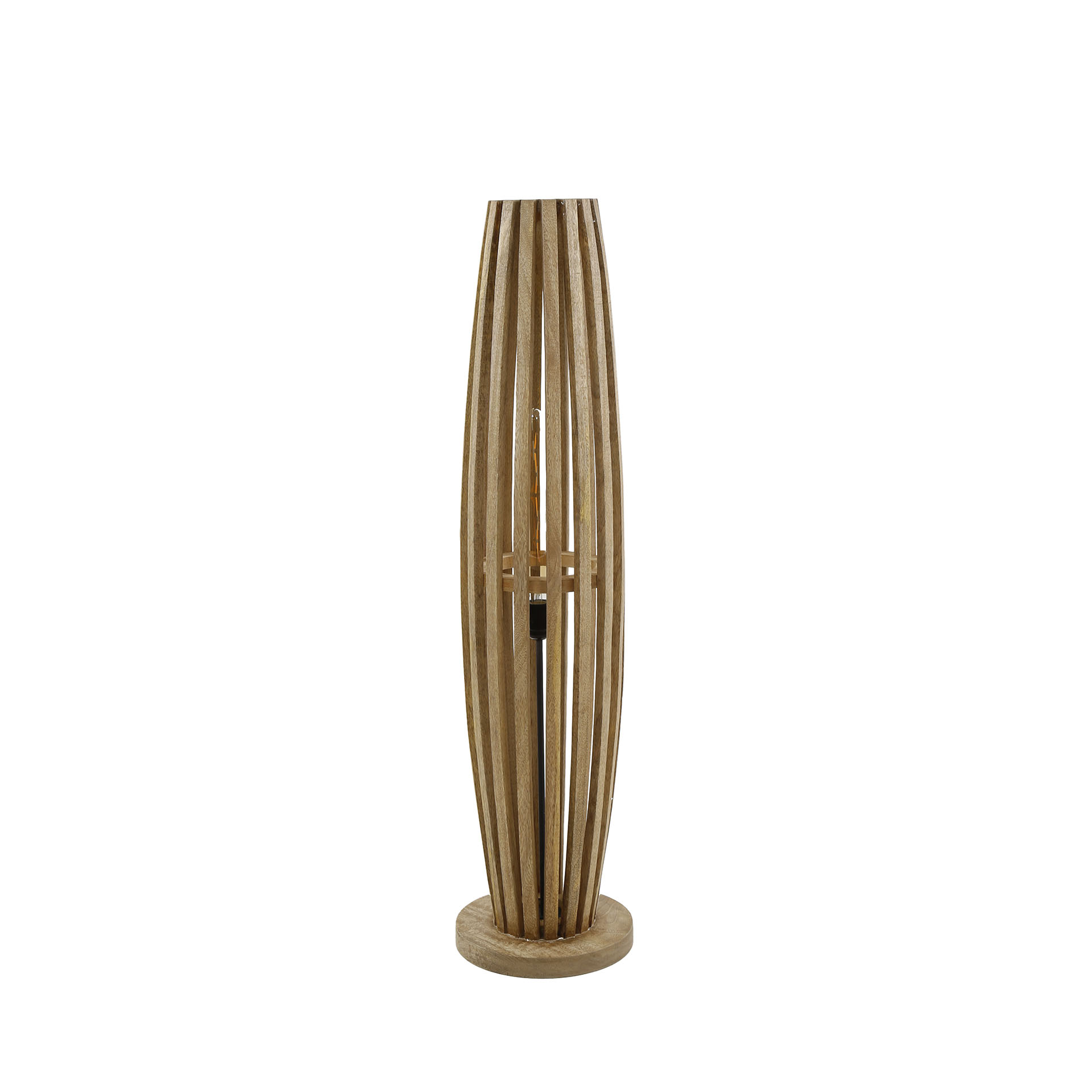 Golvlampa 2L orbit / Solid mango naturell