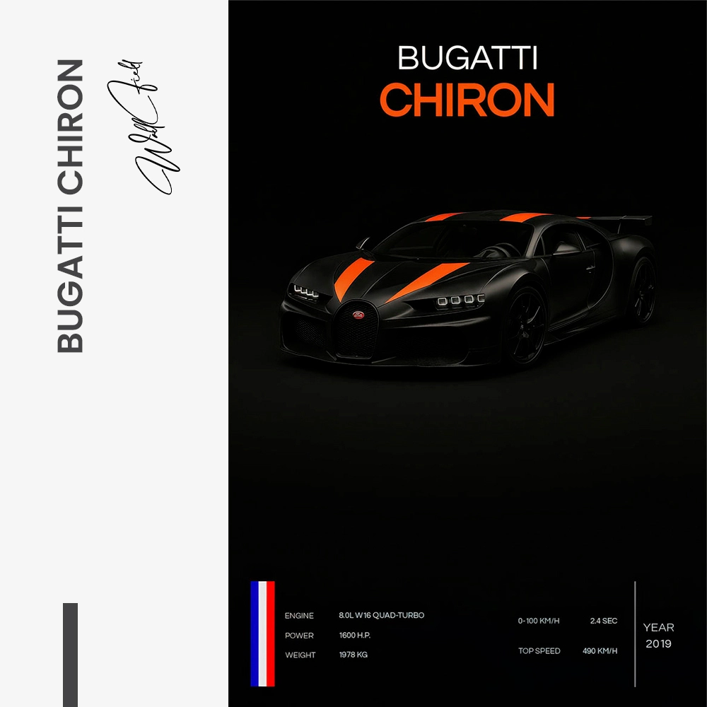 Hypercars – Bugatti Chiron – Glas