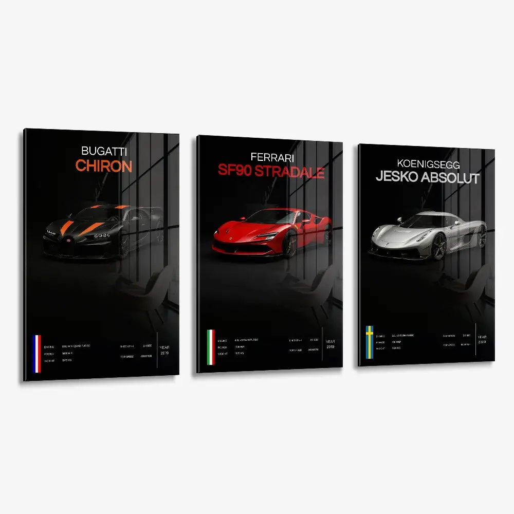 Bundle: "Hypercars" (3x) – Glas