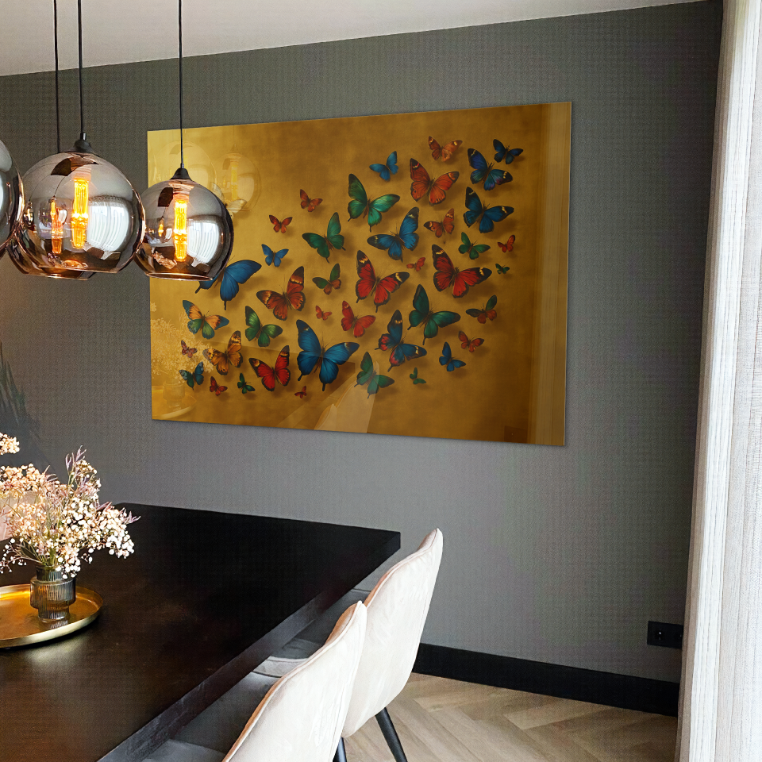 Butterfly Paint - Glas