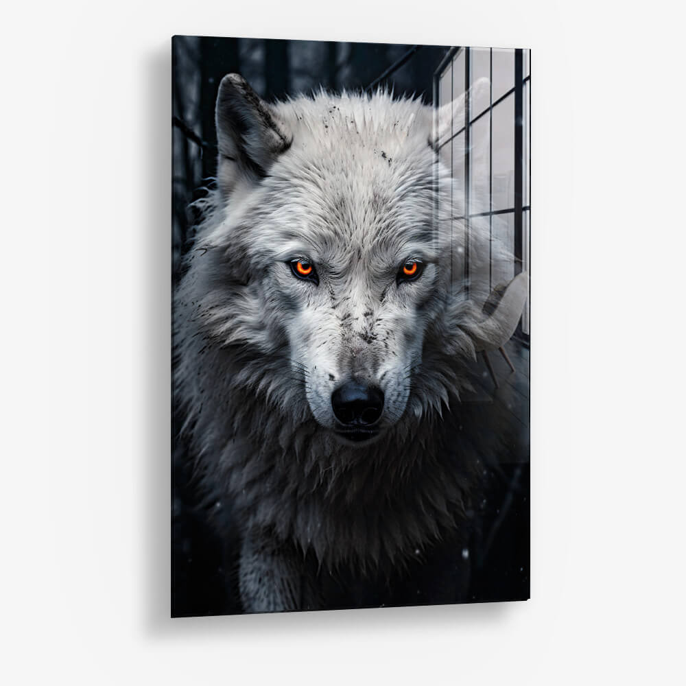 Snowy Wolf II – Glas