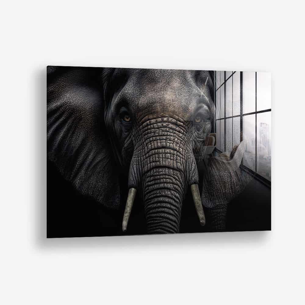 Elephant Close-Up – Glas