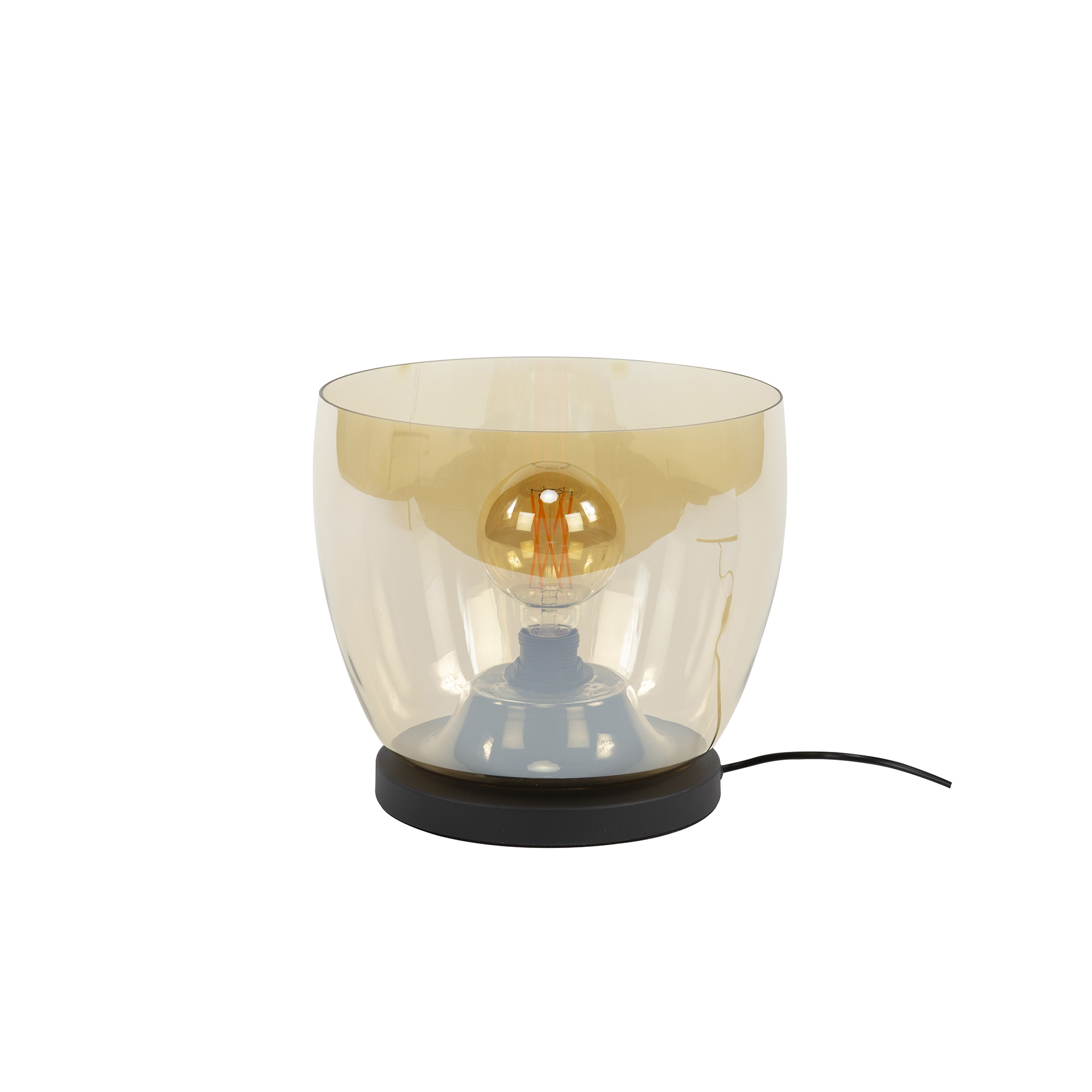 Golvlampa UP L 1-ljus - Bärnstensfärgad glas
